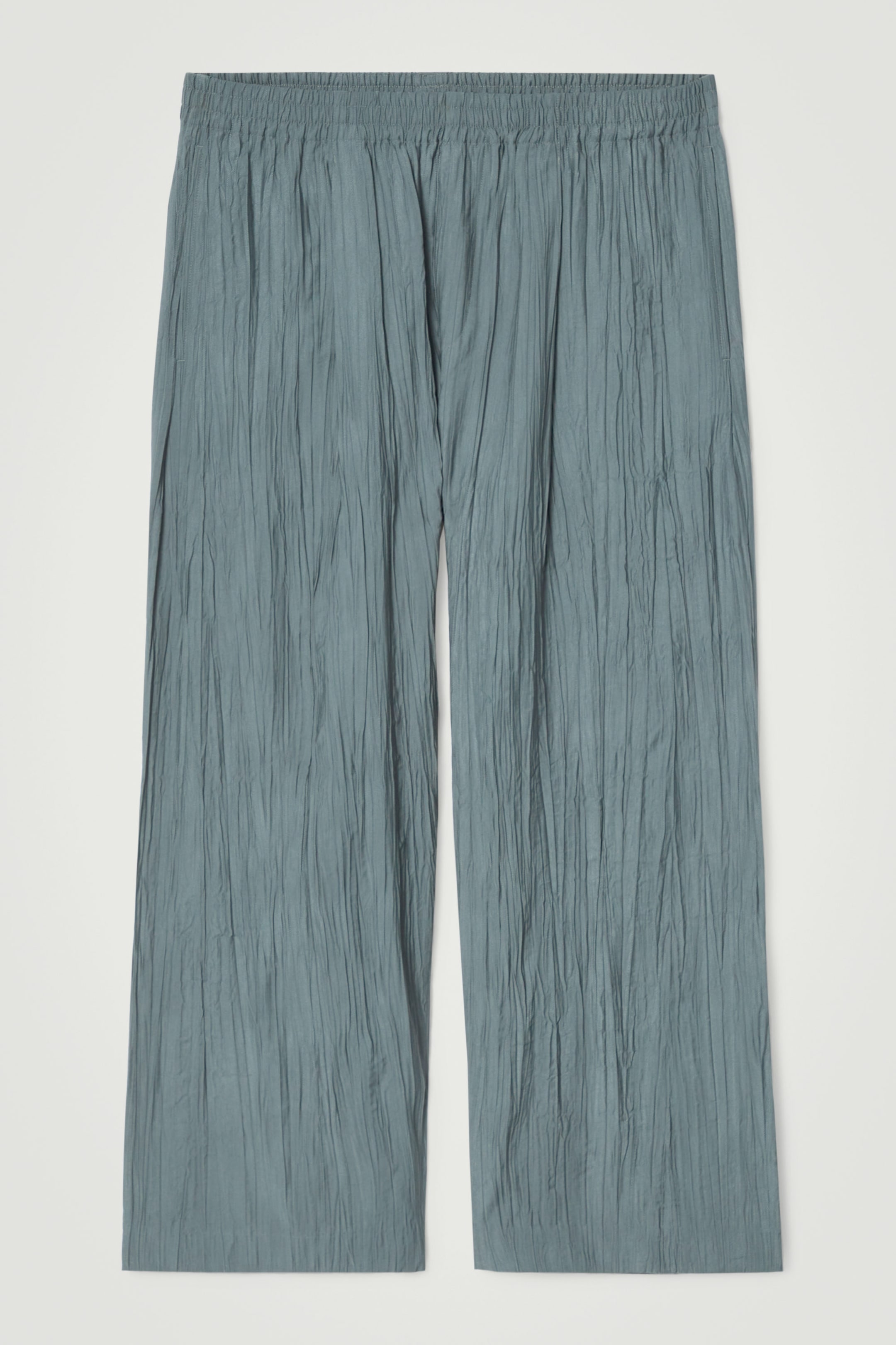 PANTALONI INCRESPATI A GAMBA LARGA