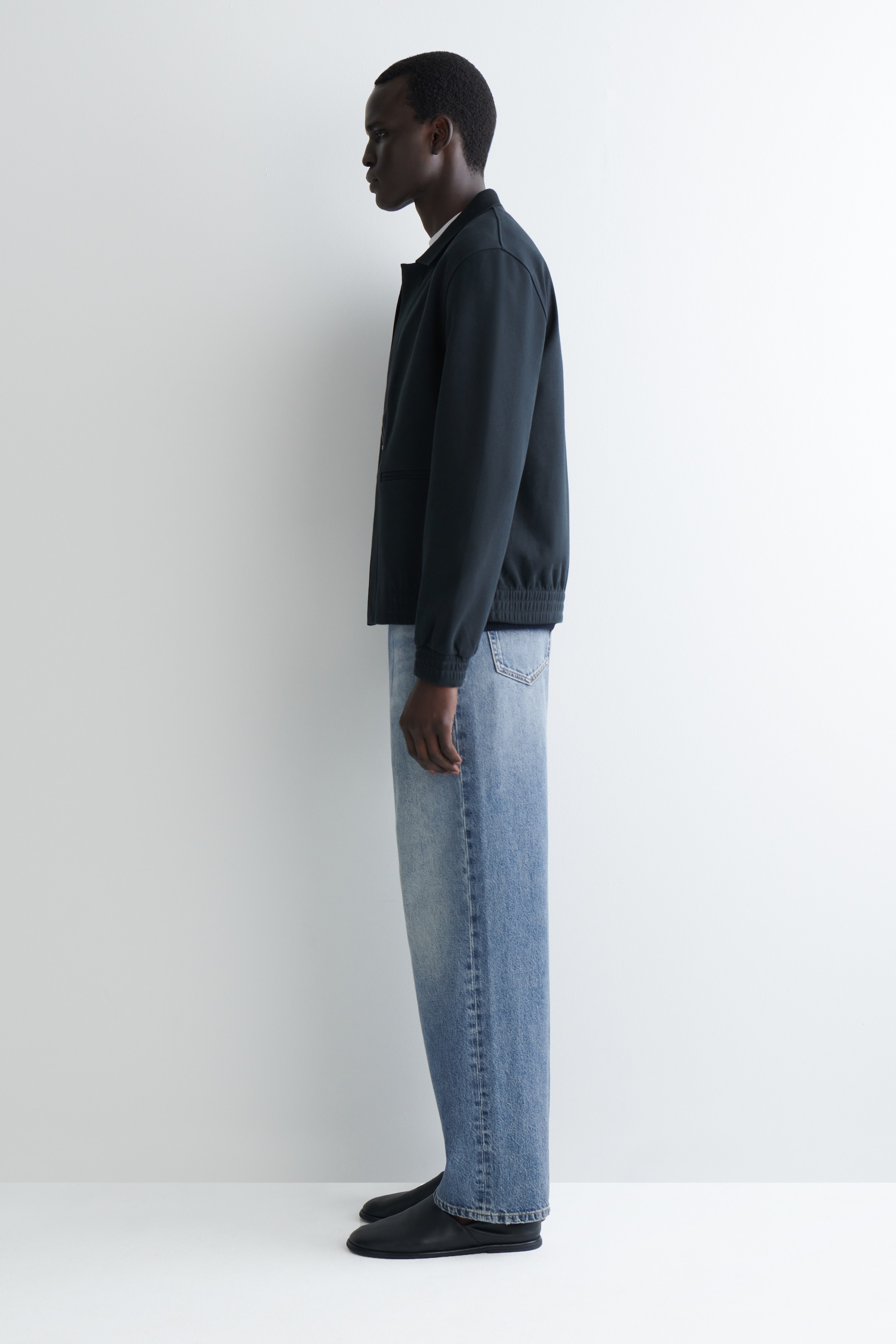 Se større billede: JERSEY HARRINGTON JAKKE - MARINEBLÅ - HERRE | H&M DK 3