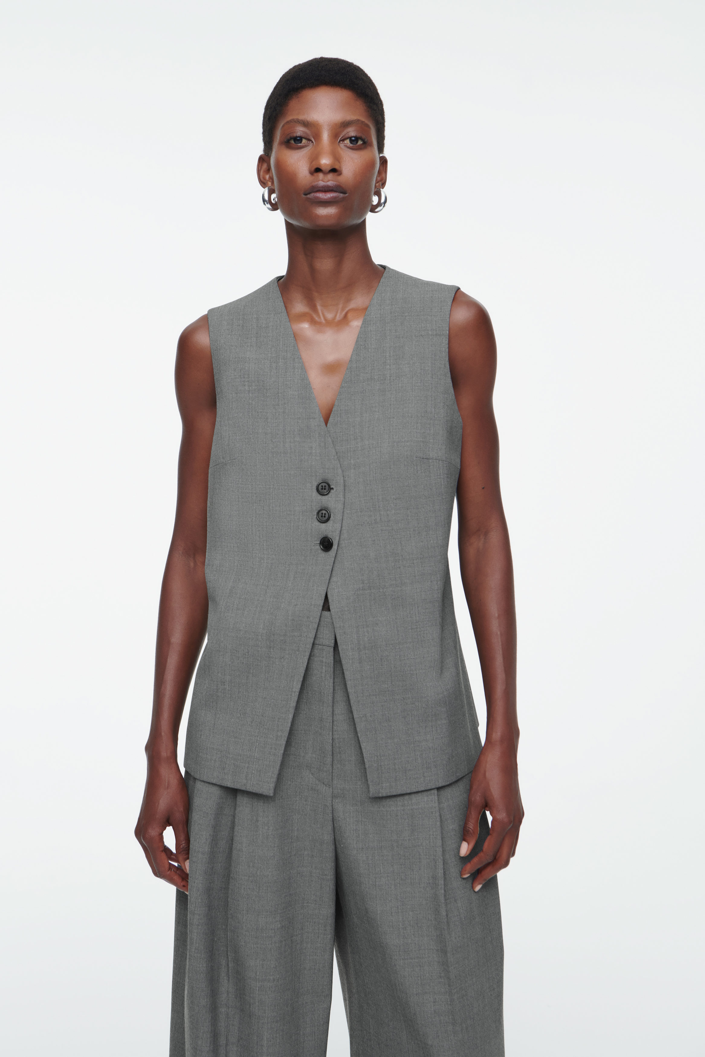 トップス TODAYFUL Collarless Twill Vest TODAYFUL（トゥデイフル）の「TODAYFUL(トゥデイフル
