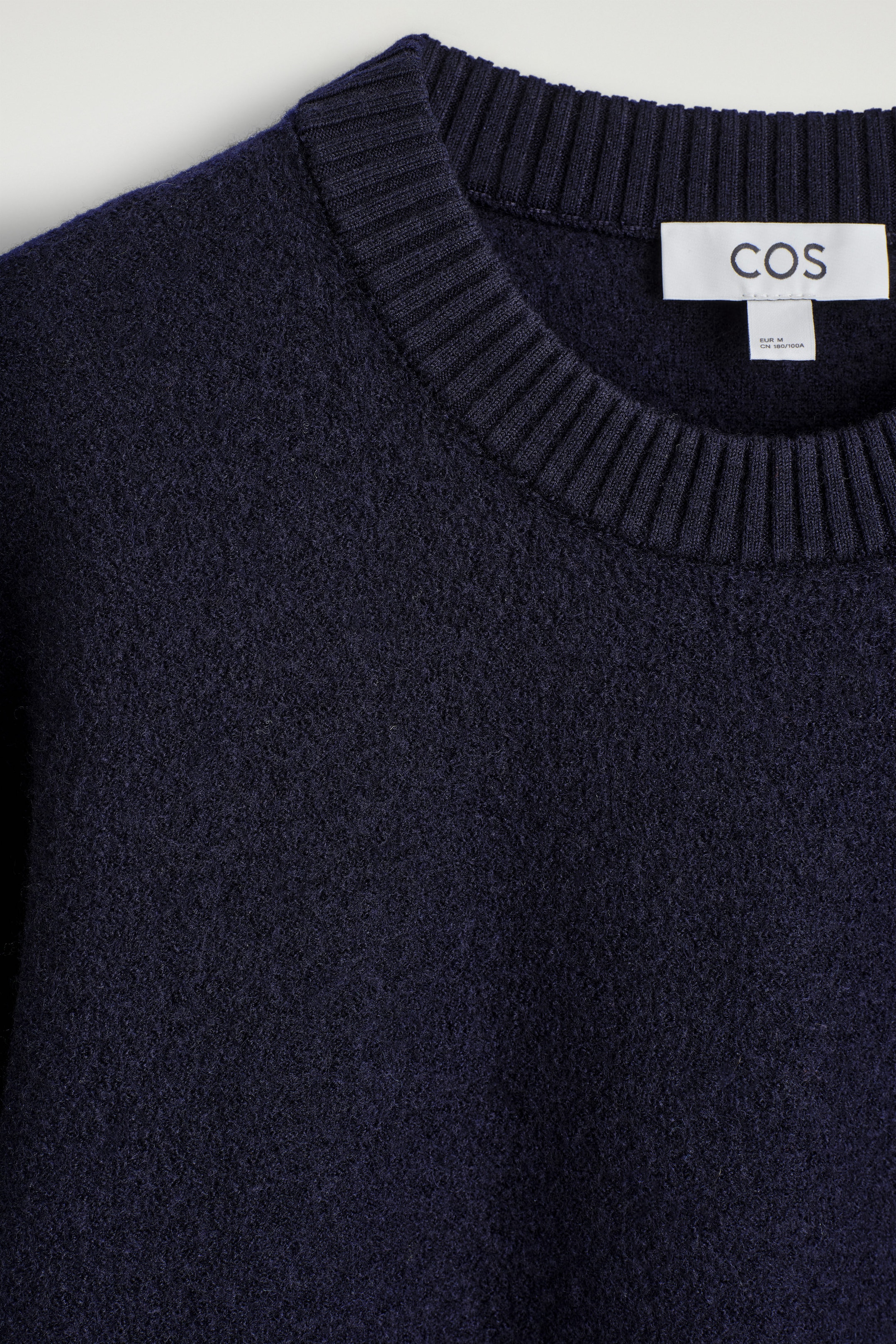 BOILED-WOOL CREW-NECK JUMPER