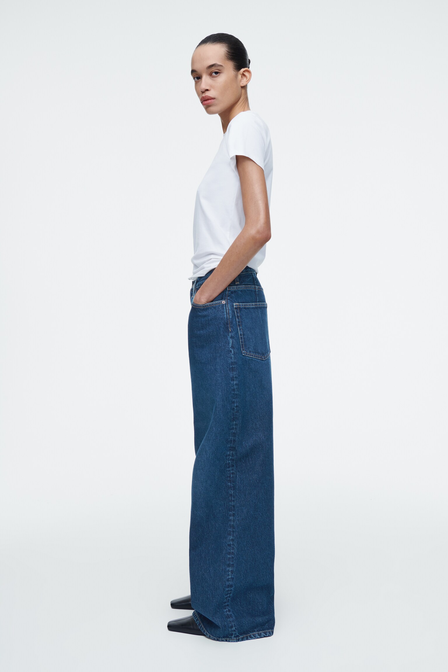 JEAN LARGE POOL - BLEU FONCÉ/BLEU ENDUIT - 4