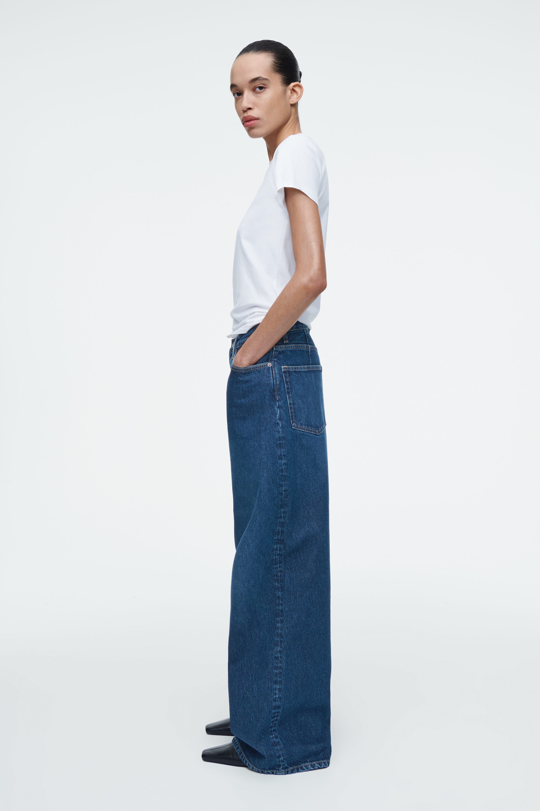 JEANS POOL A GAMBA LARGA