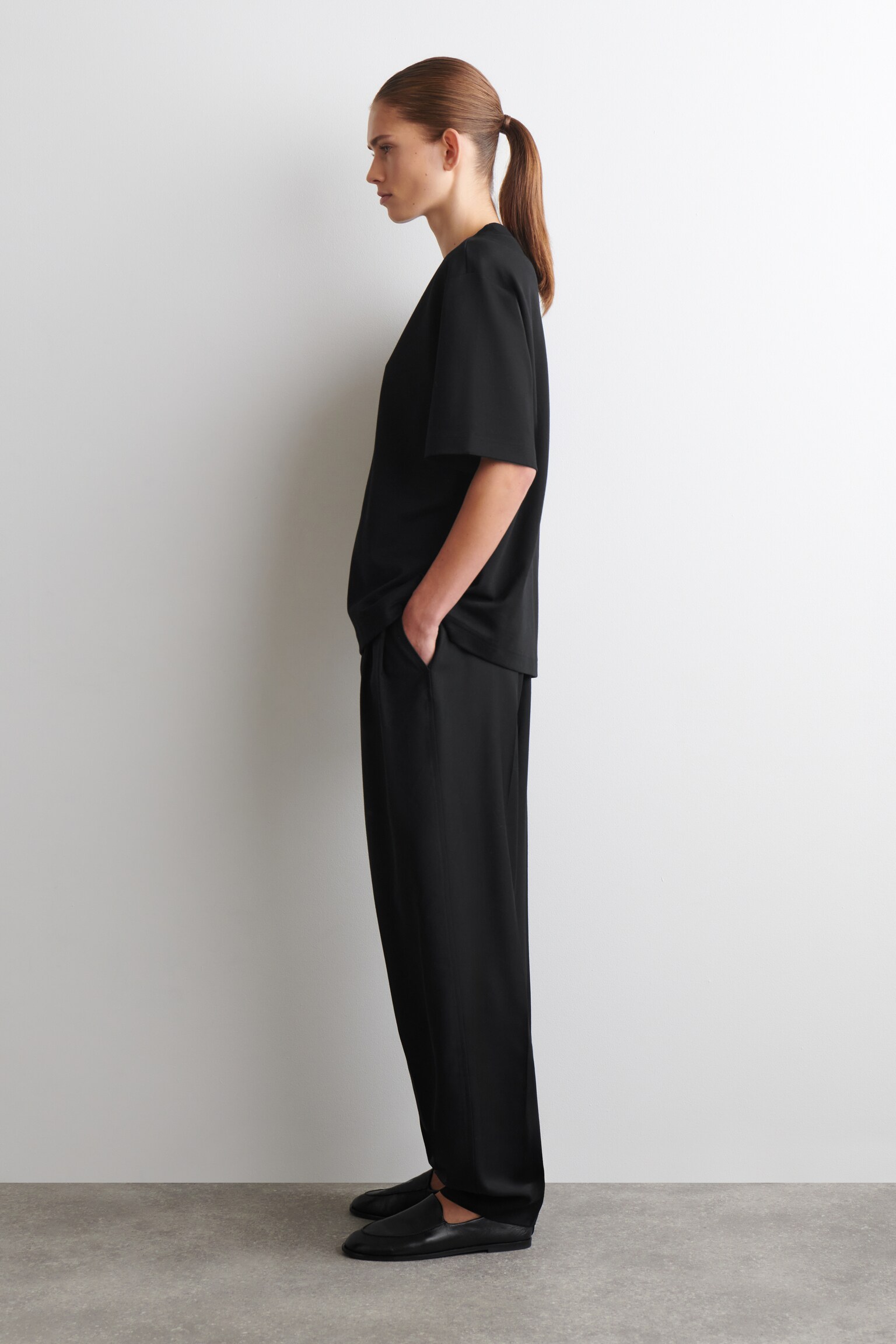 T-SHIRT OVERSIZE - NOIR/BLANC/BRUN FONCÉ/ROSE - 4