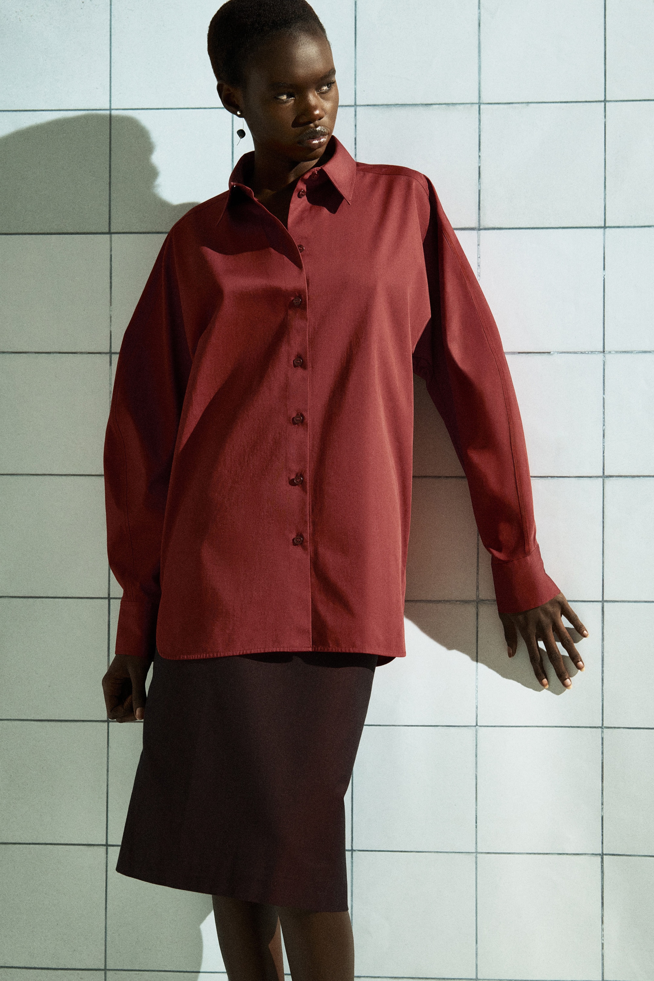 ROUNDED PIMA COTTON SHIRT