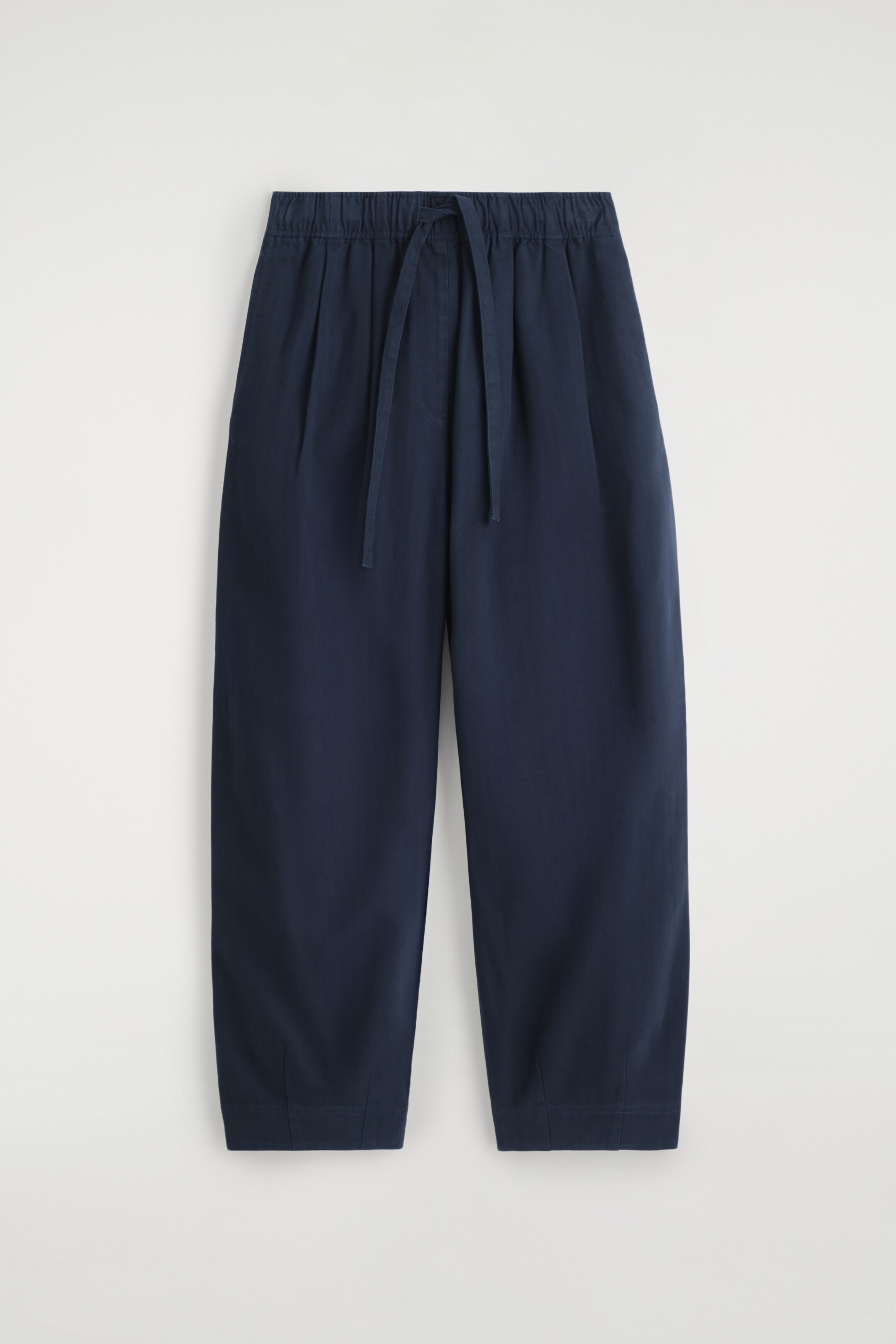 Visa större bild: BOMULLSBYXOR MED DRAGSKO - MARINBLÅ - DAM | H&M SE 5