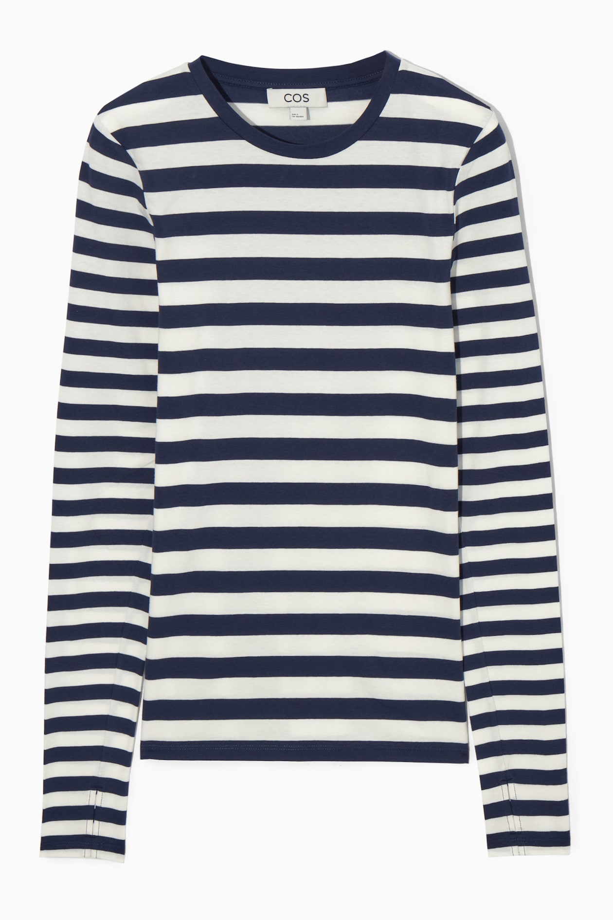 Camiseta Manga Larga Cuello V Blanca En Tela Gamuza 100% Algodón
