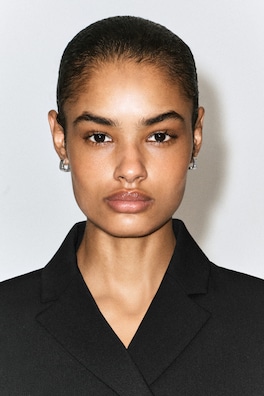 SQUARE HOOP EARRINGS — SILVER 1