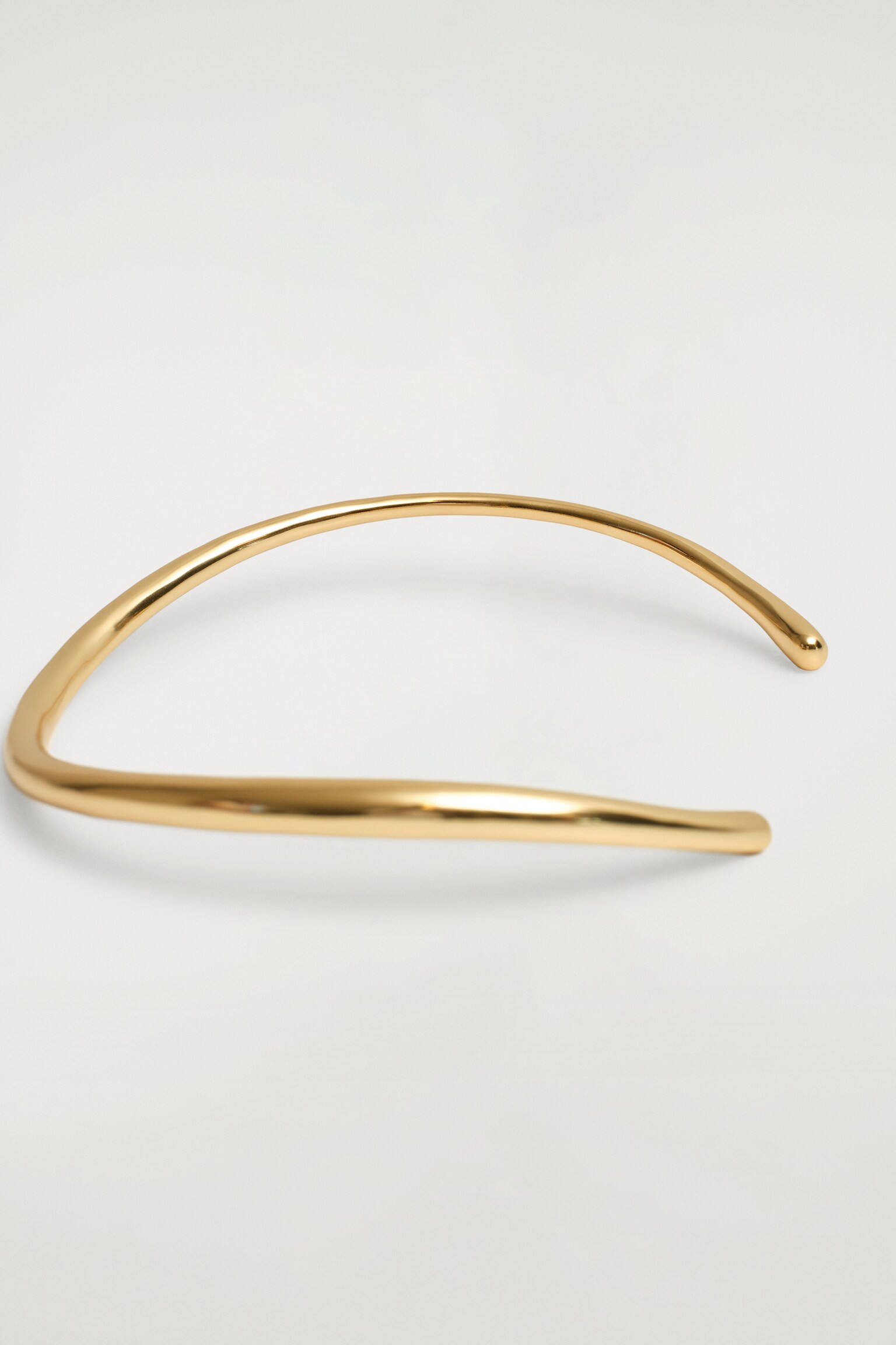 COLLIER TORQUE INCURVÉ - DORÉ - 3