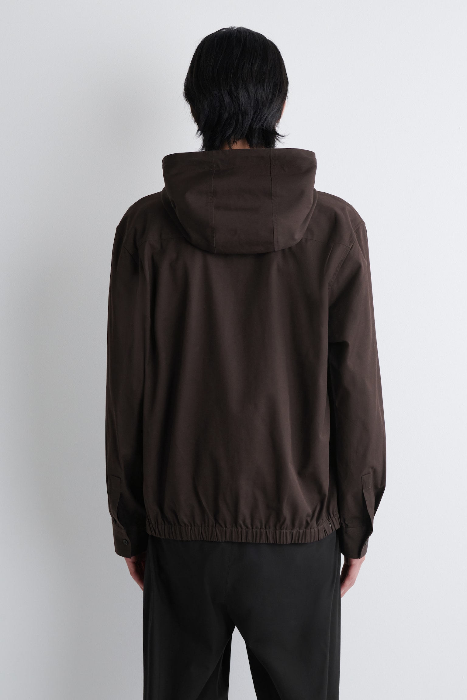 CHEMISE À CAPUCHE EN COTON - BRUN FONCÉ - 6