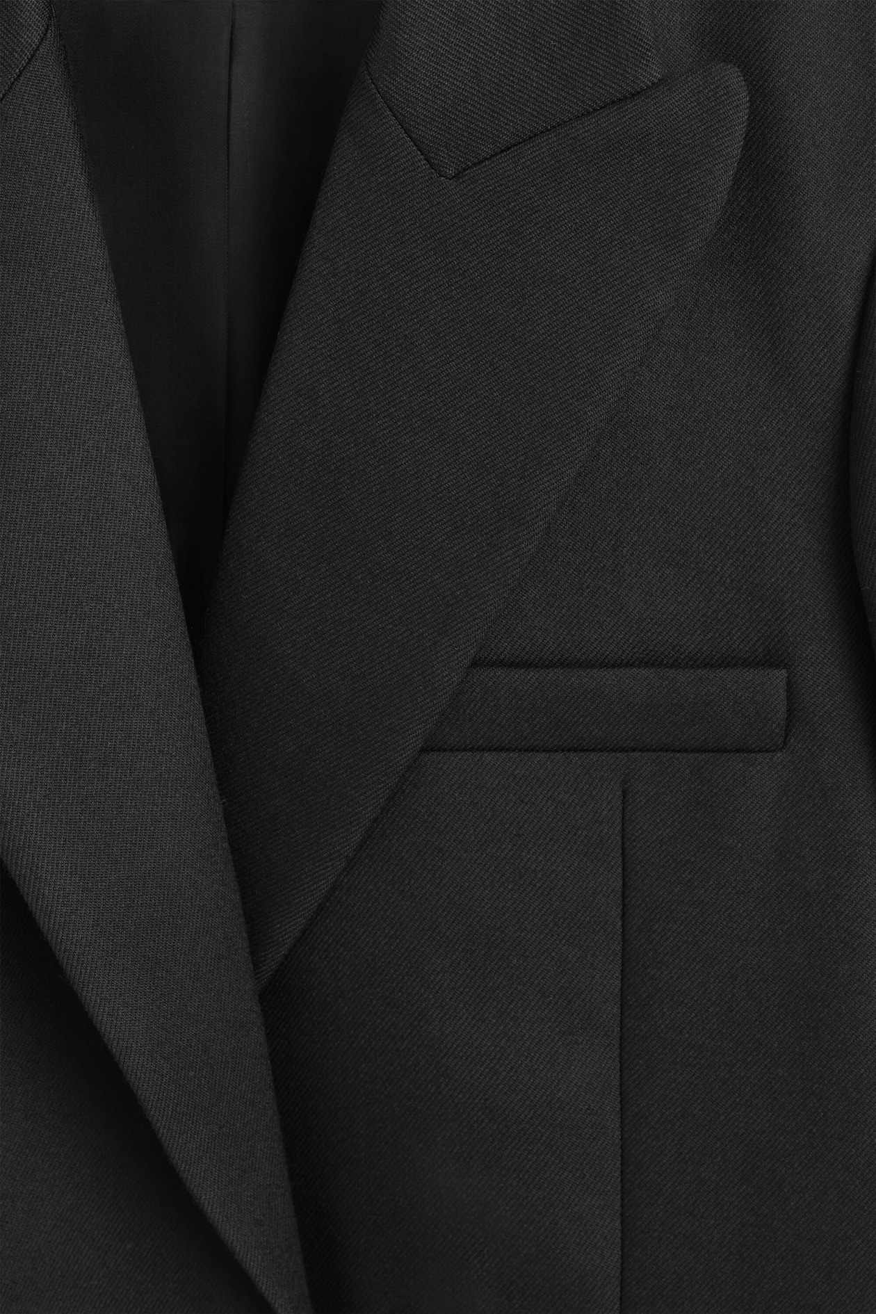 WAISTED TAILORED WOOL BLAZER — CARBON