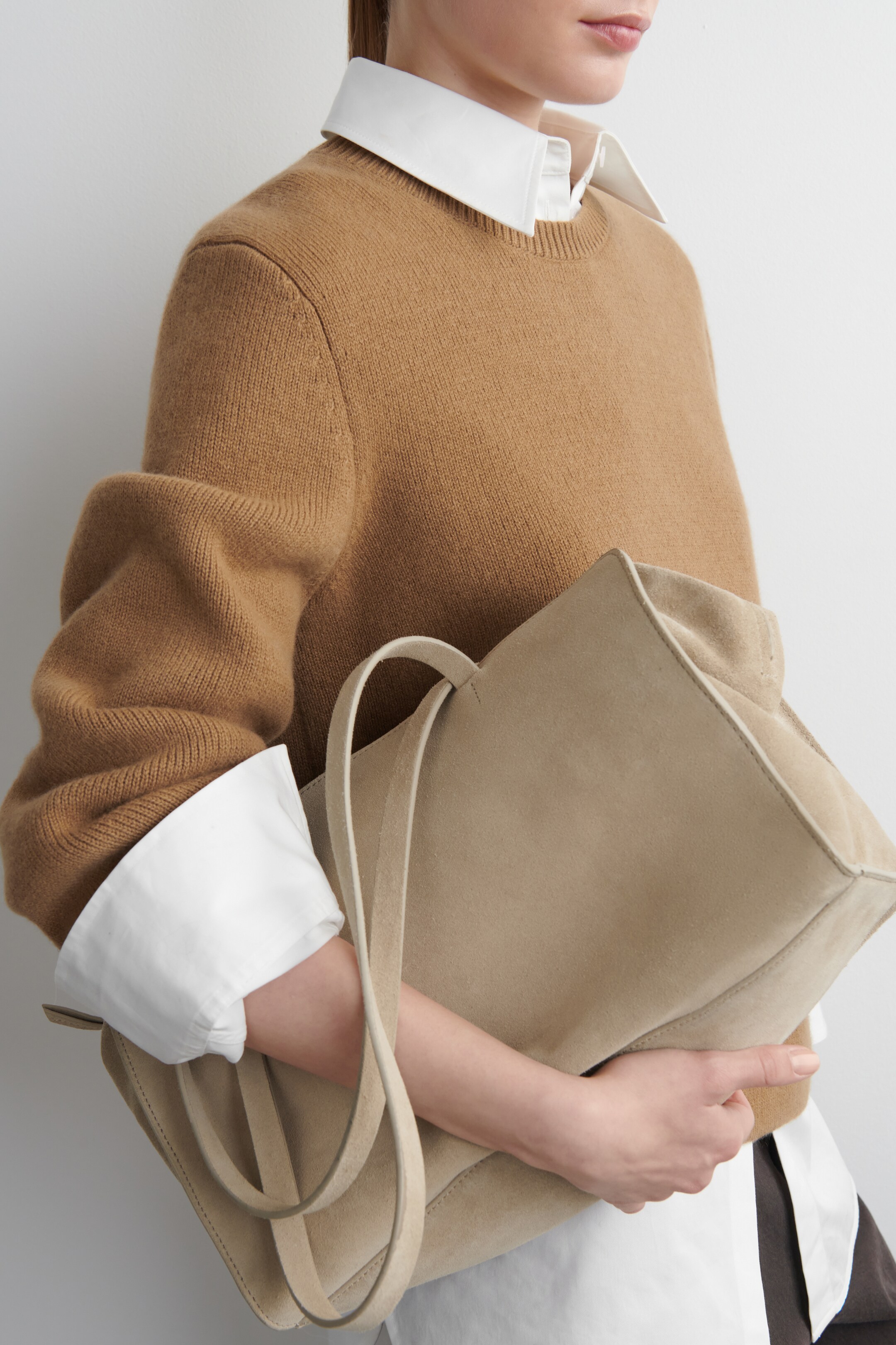 Agrandir l'image: PULL À COL ROND EN LAINE MÉRINOS - BRUN - FEMME | H&M FR 6