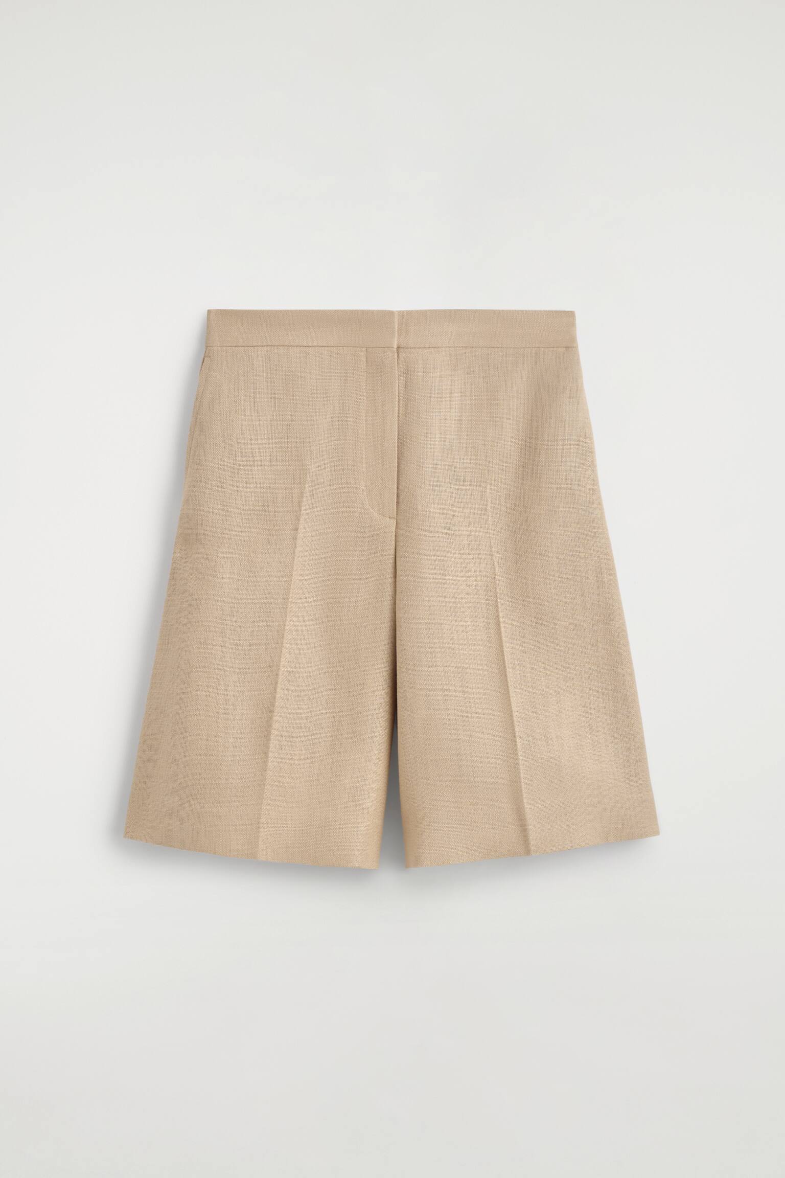 LANGE ELEGANTE SHORTS - BEIGE - 1