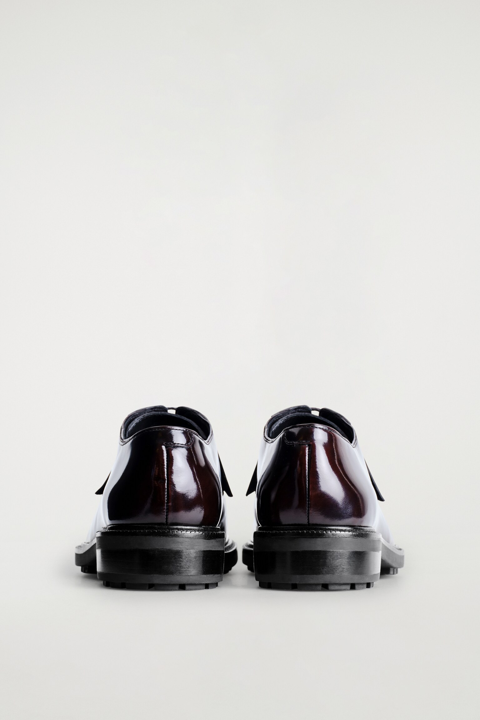 ZAPATOS OXFORD DE PIEL - BURDEOS - 4