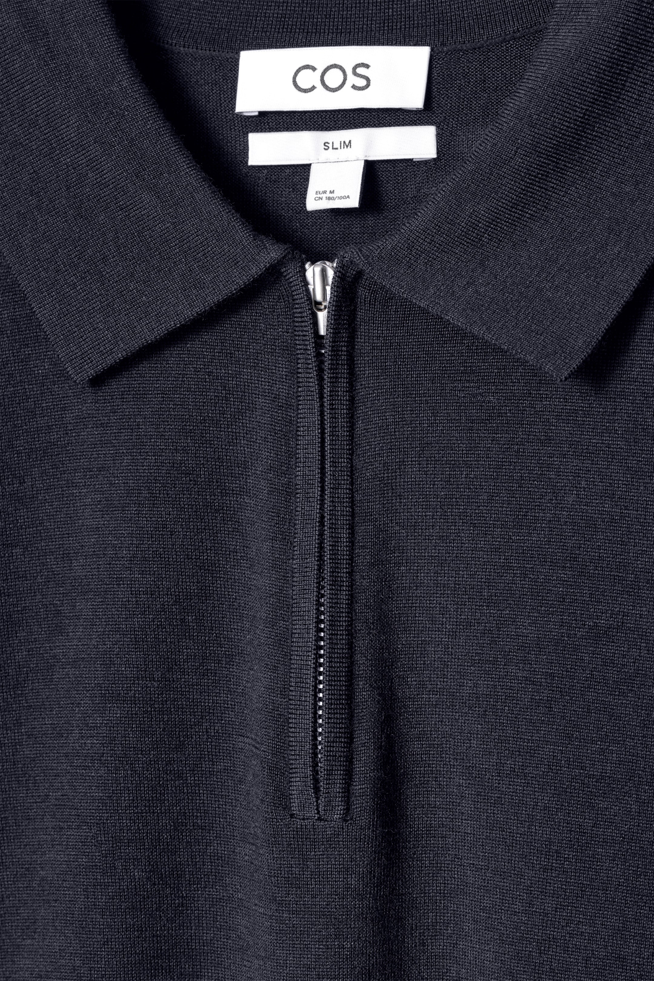 Größeres Bild ansehen: POLOSHIRT AUS MERINOWOLLE MIT REISSVERSCHLUSS - NAVYBLAU - Men | H&M DE 7