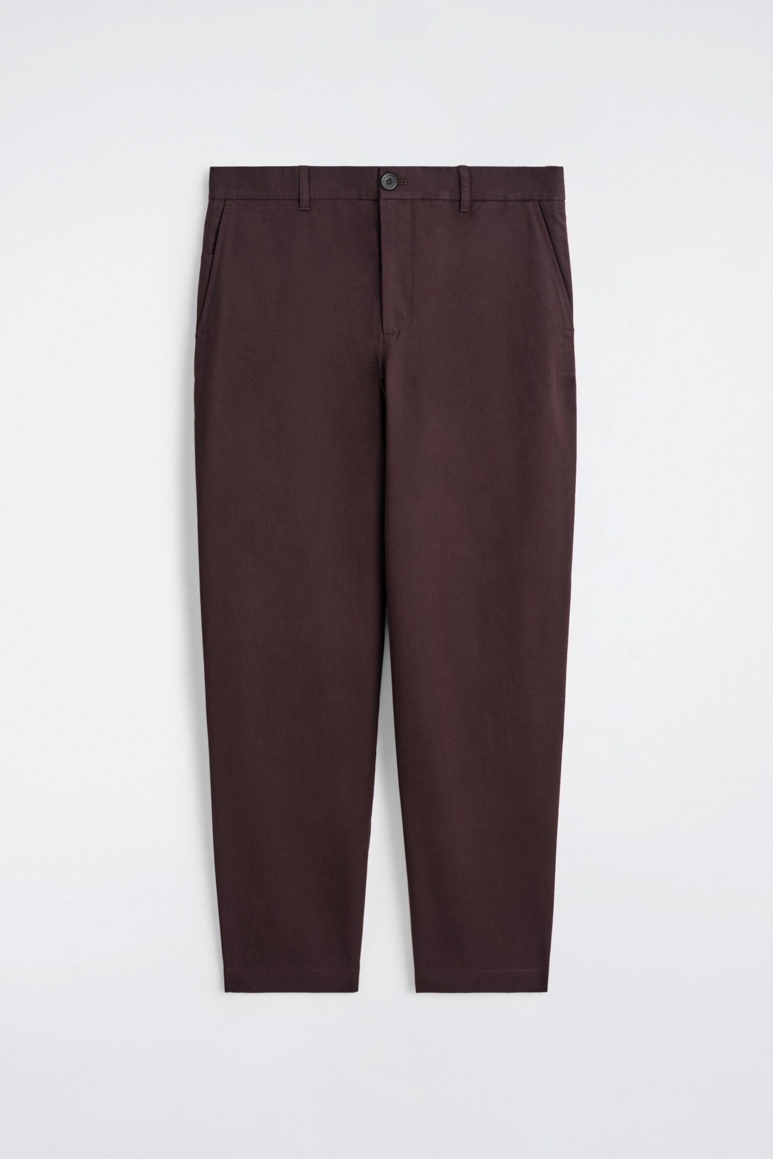 PANTALON CHINO DROIT EN COTON - BORDEAUX/BEIGE/BLEU MARINE/NOIR - 1