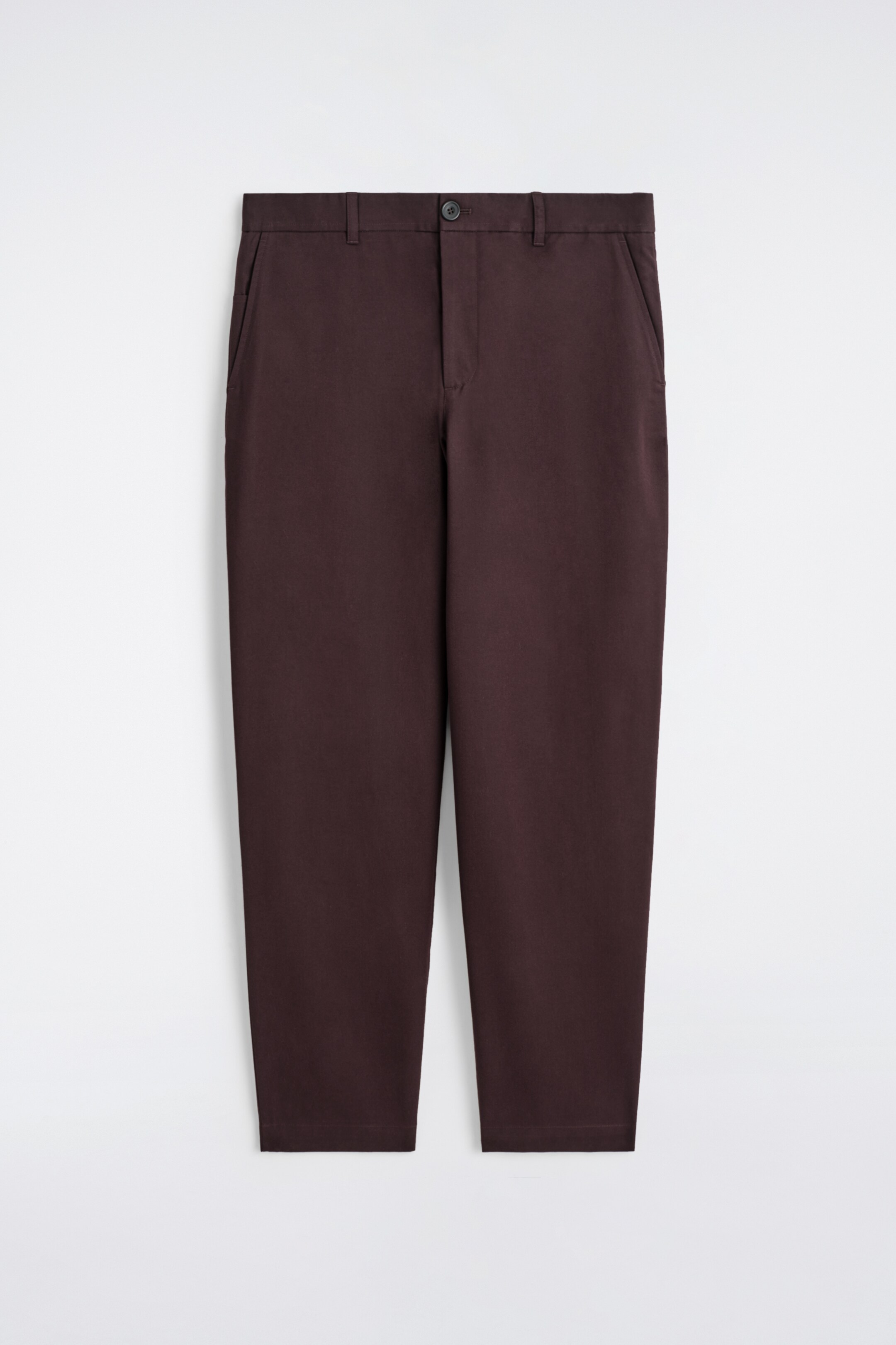 Agrandir l'image: PANTALON CHINO DROIT EN COTON - BORDEAUX - HOMME | H&M CH 6