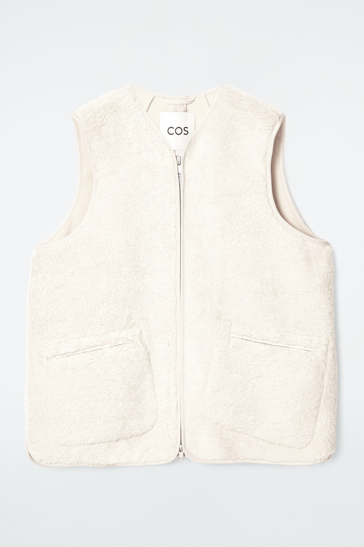 OVERSIZED FAUX SHEARLING GILET