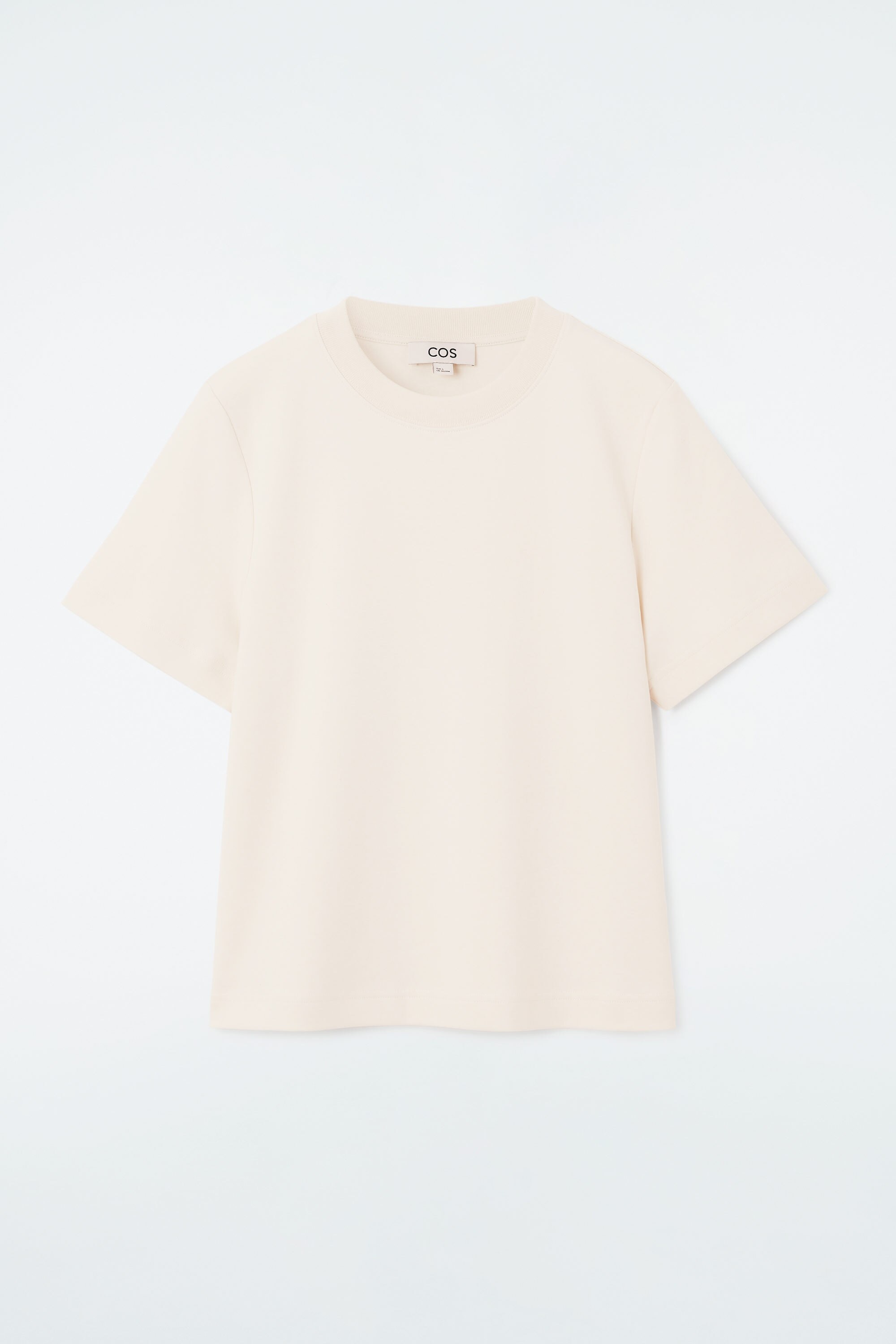 CLEAN CUT REGULAR T-SHIRT - LIGHT BEIGE | COS