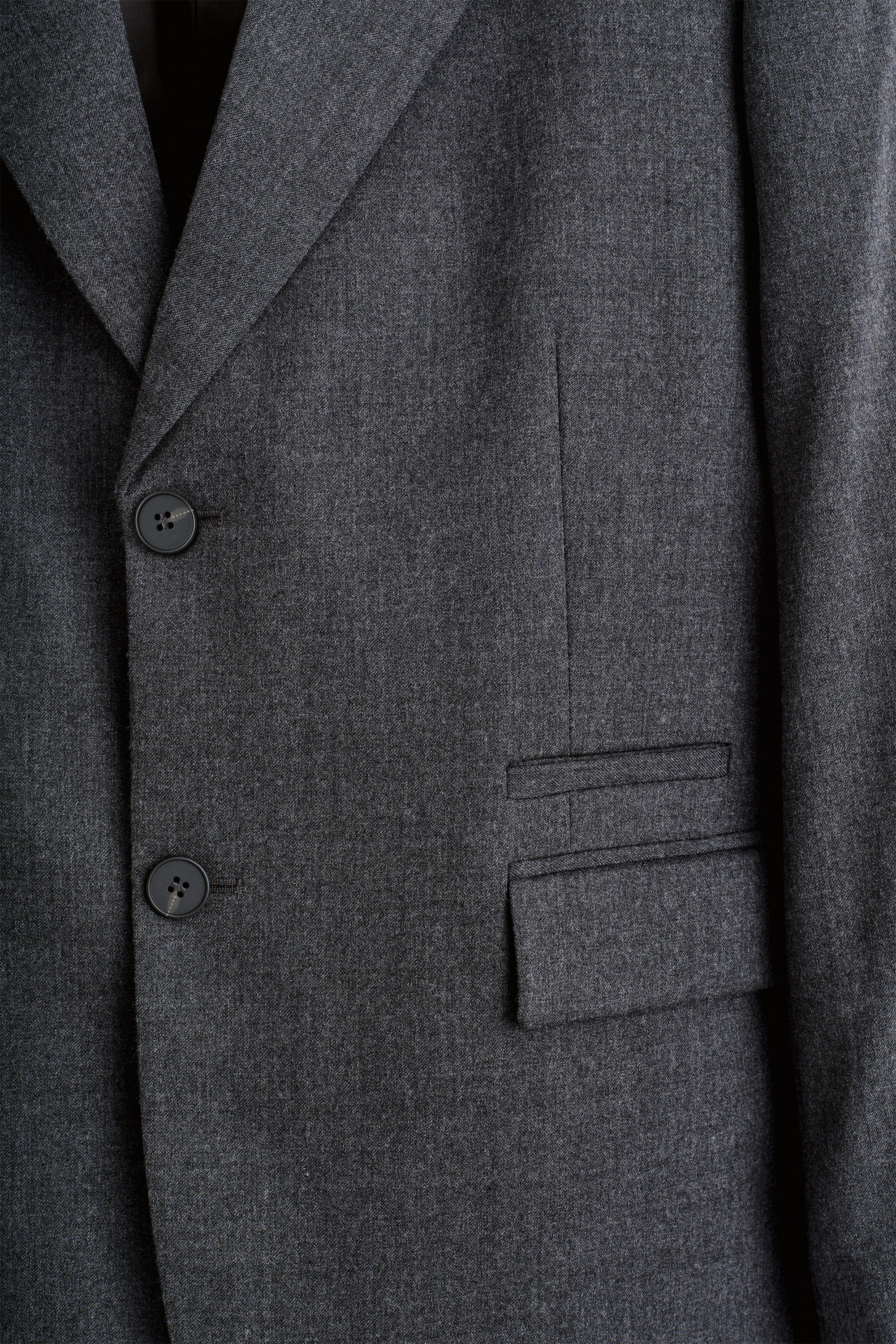 SINGLE-BREASTED WOOL BLAZER - thumbnail 2