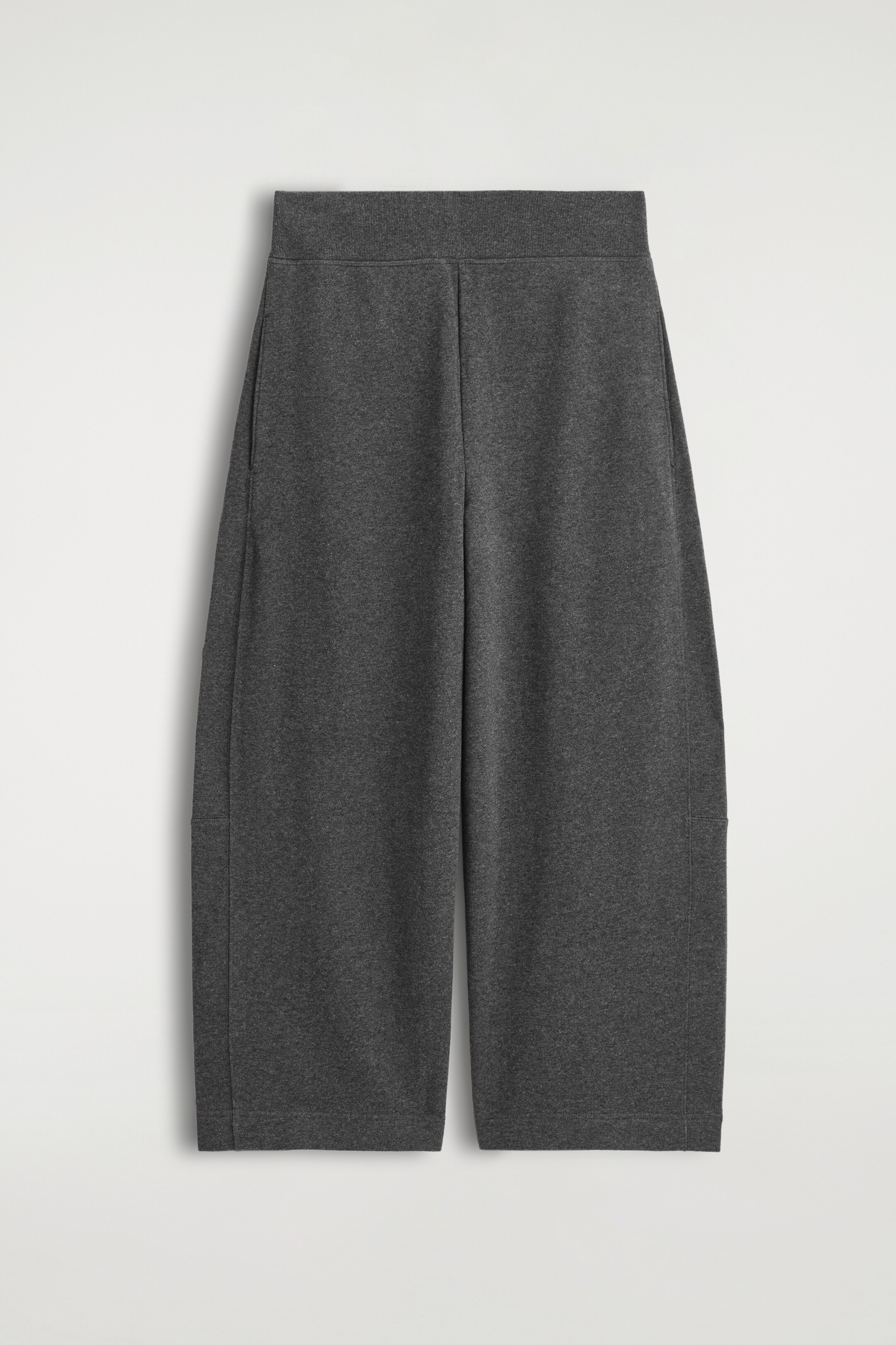 Ingrandisci l'immagine: COTTON WIDE-LEG JOGGERS - DARK-GREY MÉLANGE - DONNA | H&M CH 6