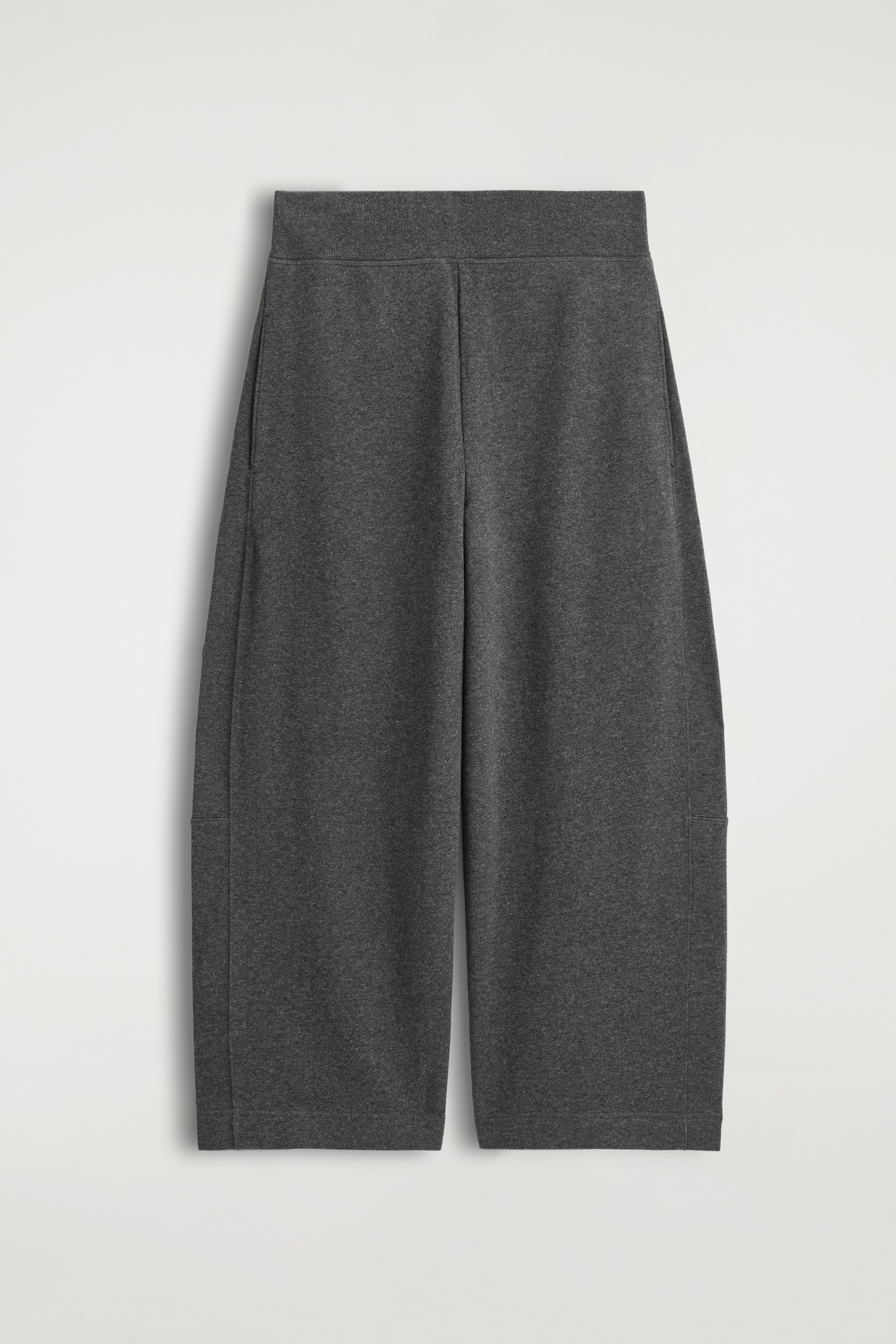 JOGGINGHOSE AUS BAUMWOLLE MIT WEITEM BEIN - DUNKELGRAU MELIERT - 2