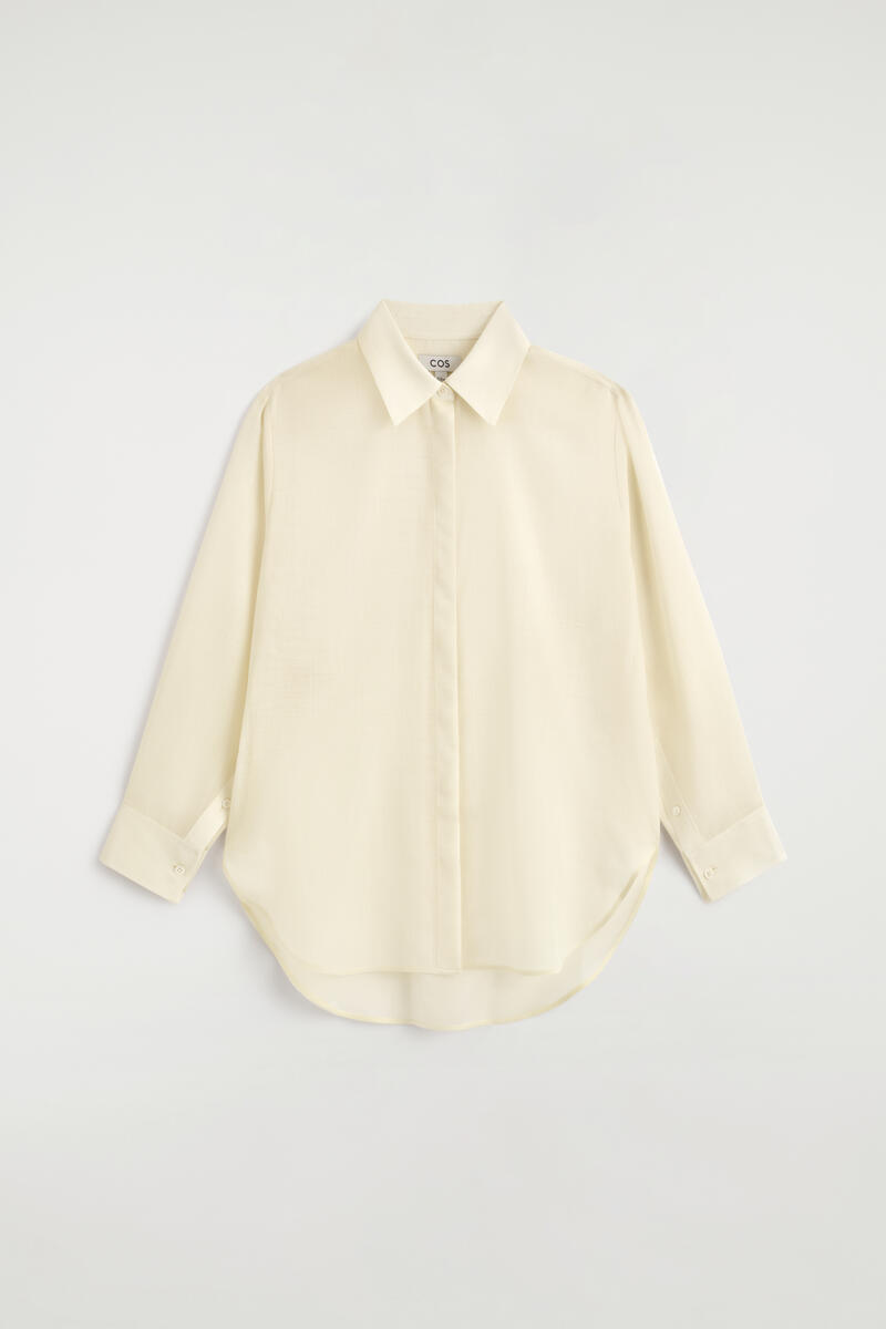 Fluid Wool-Voile Shirt