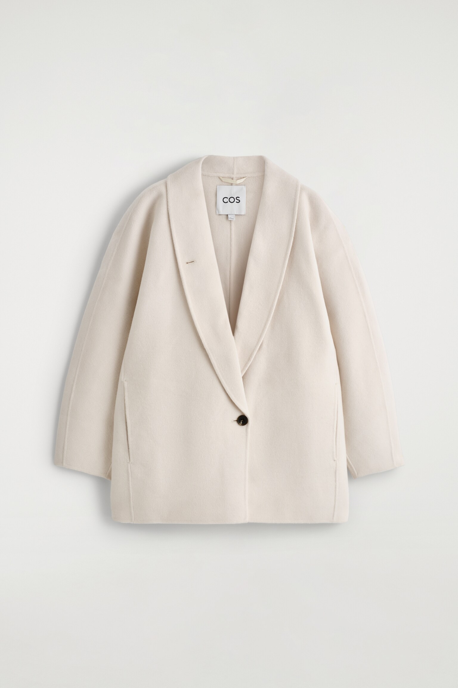 CABANJACKE AUS DOUBLEFACE-WOLLE - ELFENBEIN - 2