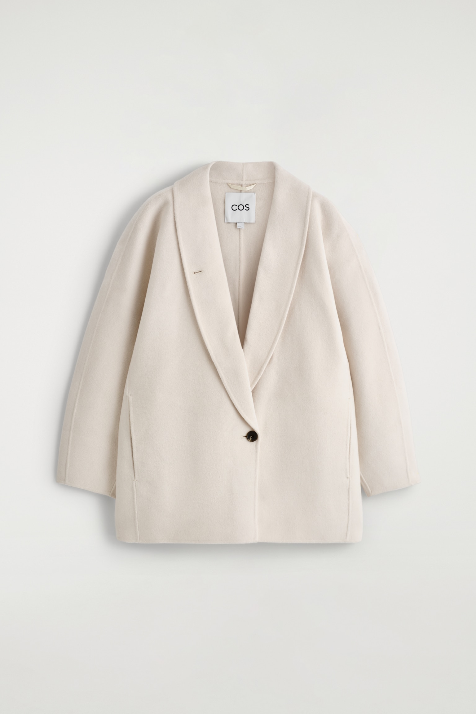 CHAQUETA MARINERA DE LANA DE DOBLE FAZ - MARFIL - 2