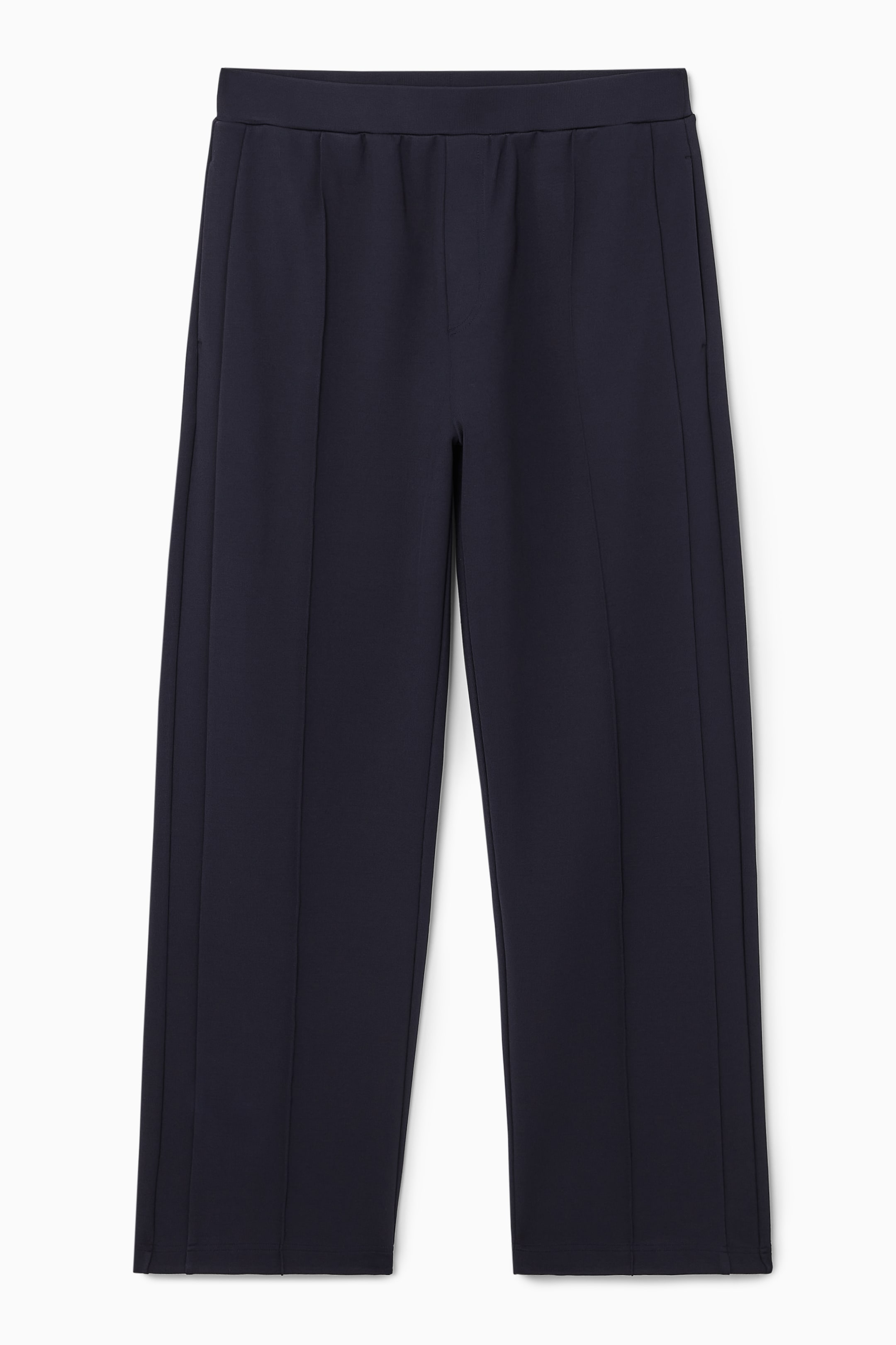 View larger image: PINTUCKED STRAIGHT-LEG TROUSERS - NAVY - Ladies | H&M GB 1