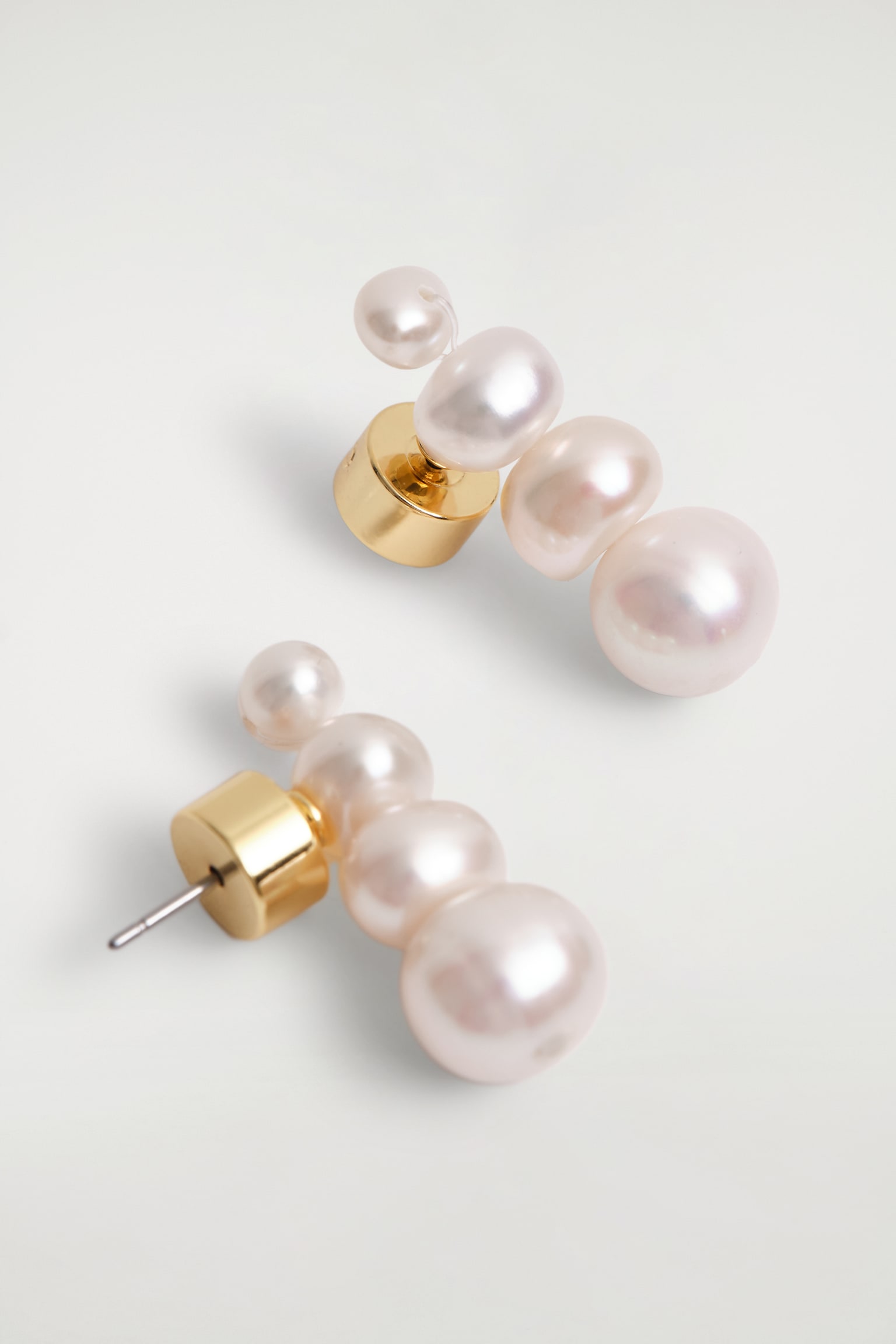 OHRSTECKER MIT SÜSSWASSERPERLEN - PERLE/GOLD - 6