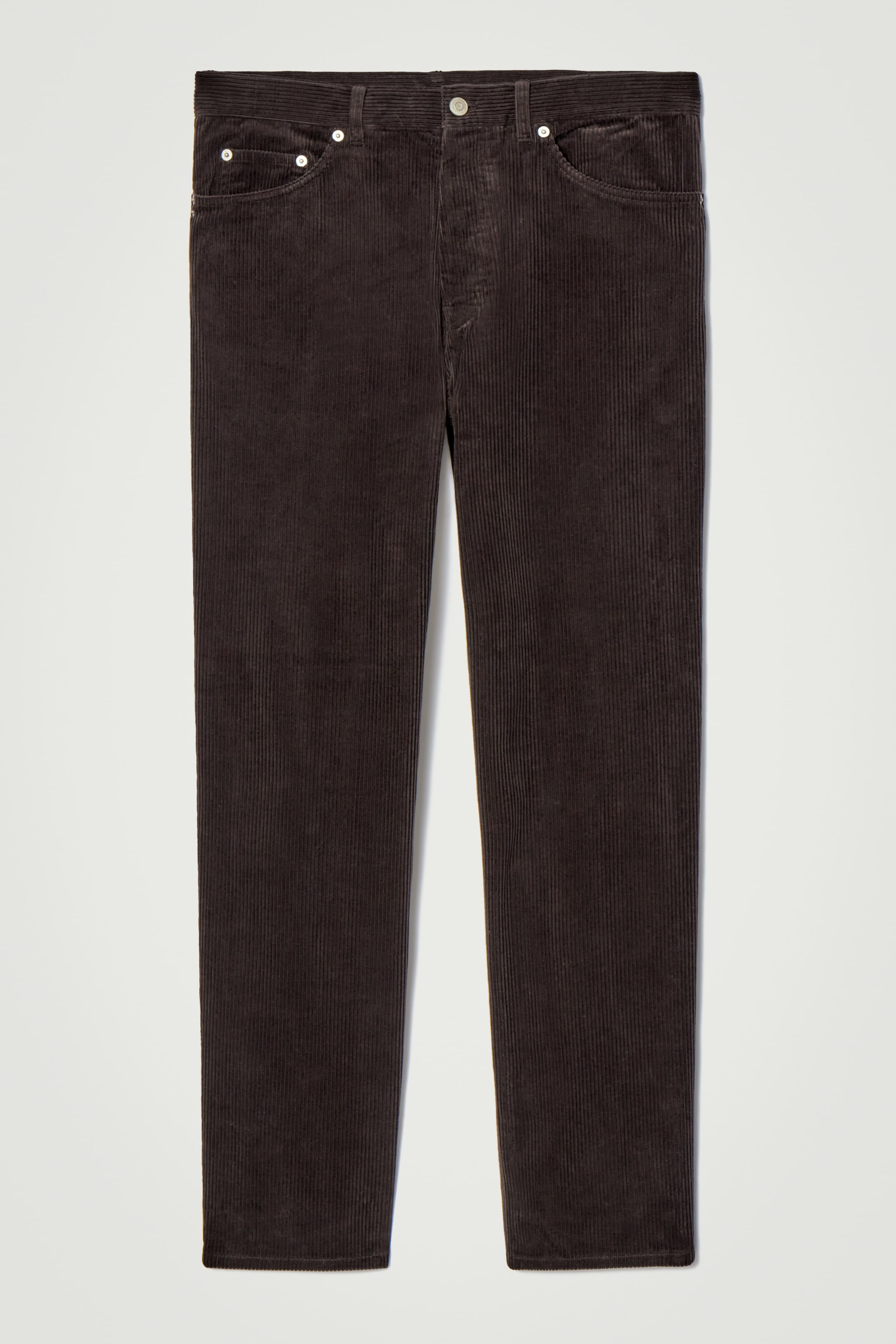View larger image: SIGNATURE CORDUROY STRAIGHT-LEG JEANS - DARK BROWN - Men | H&M GB 7
