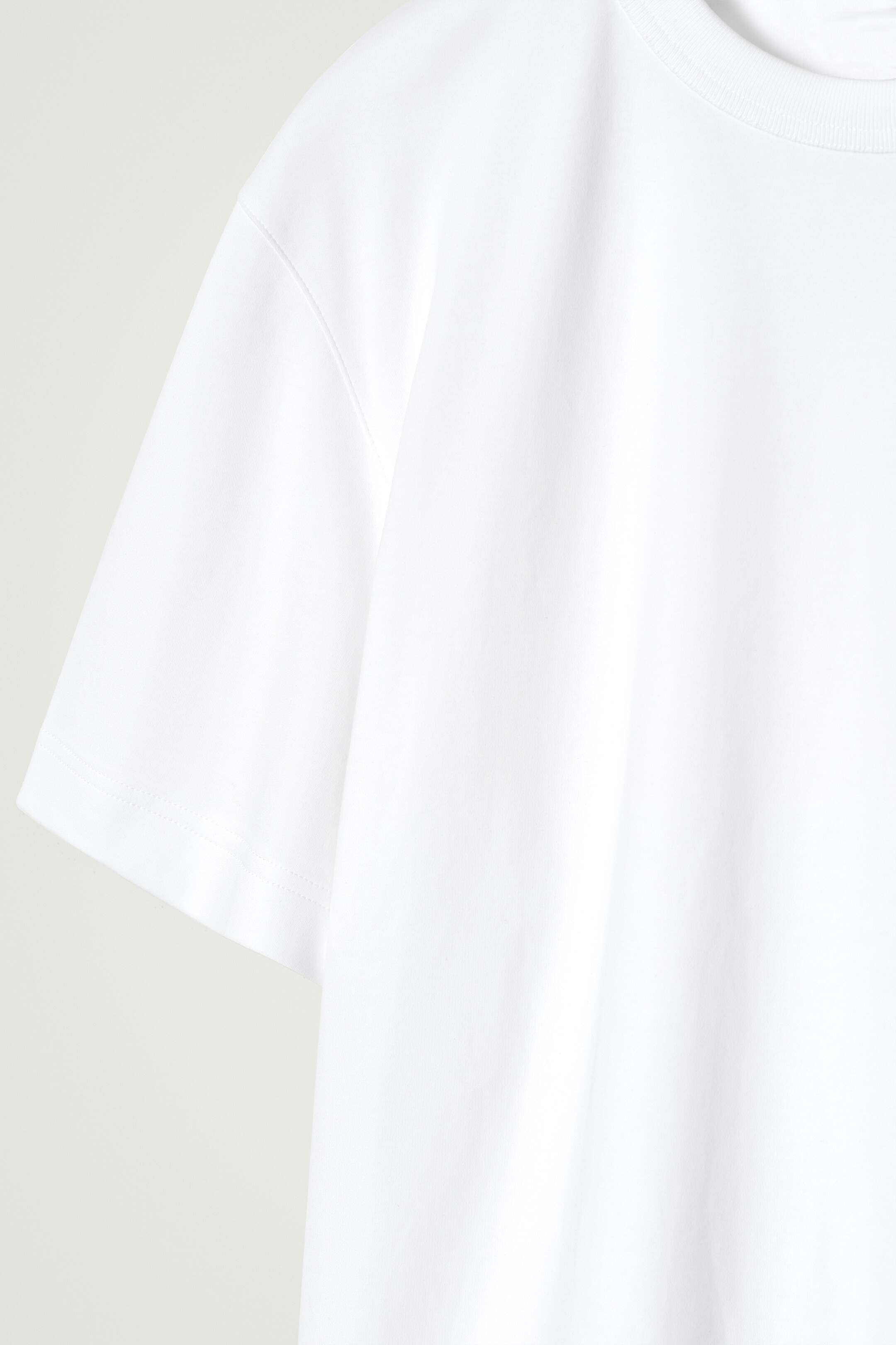 Agrandir l'image: T-SHIRT À COL ROND EN COTON INTERLOCK - BLANC - HOMME | H&M CH 8
