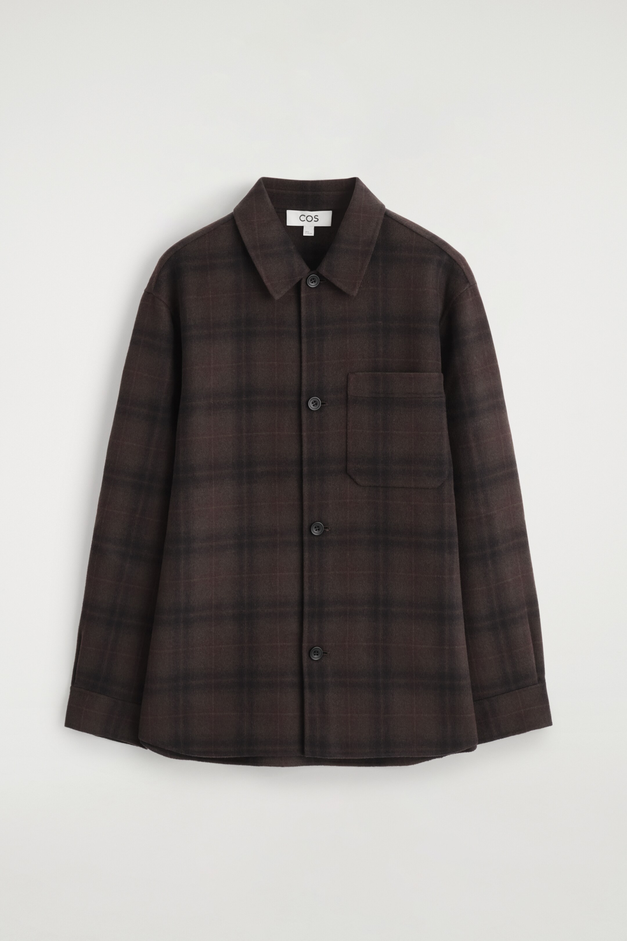 Visualizza immagine più grande: OVERSHIRT IN LANA DOPPIATA - BORDEAUX / QUADRI - UOMO | H&M IT 6