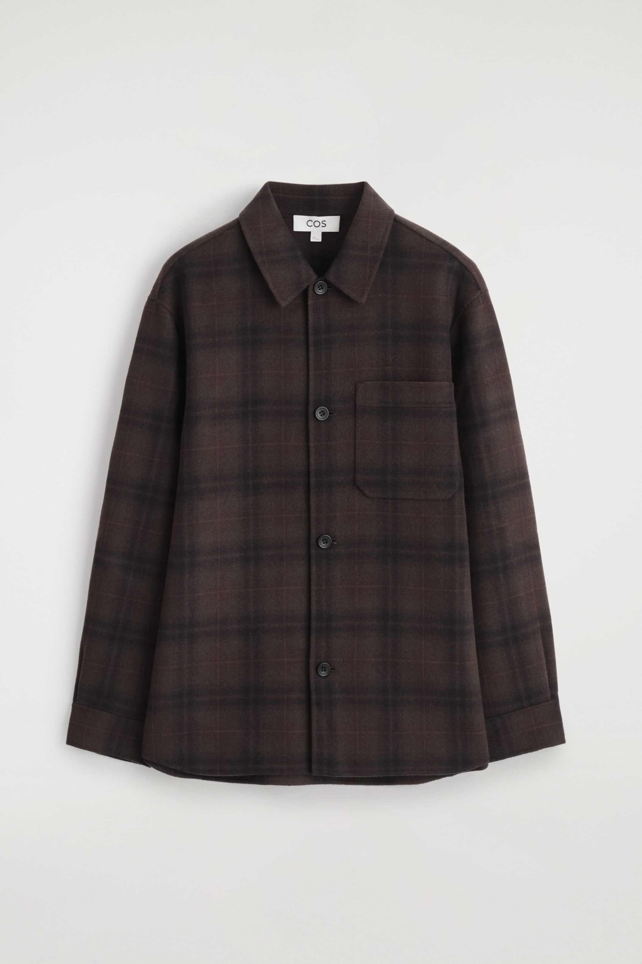 SPLIT WOOL OVERSHIRT