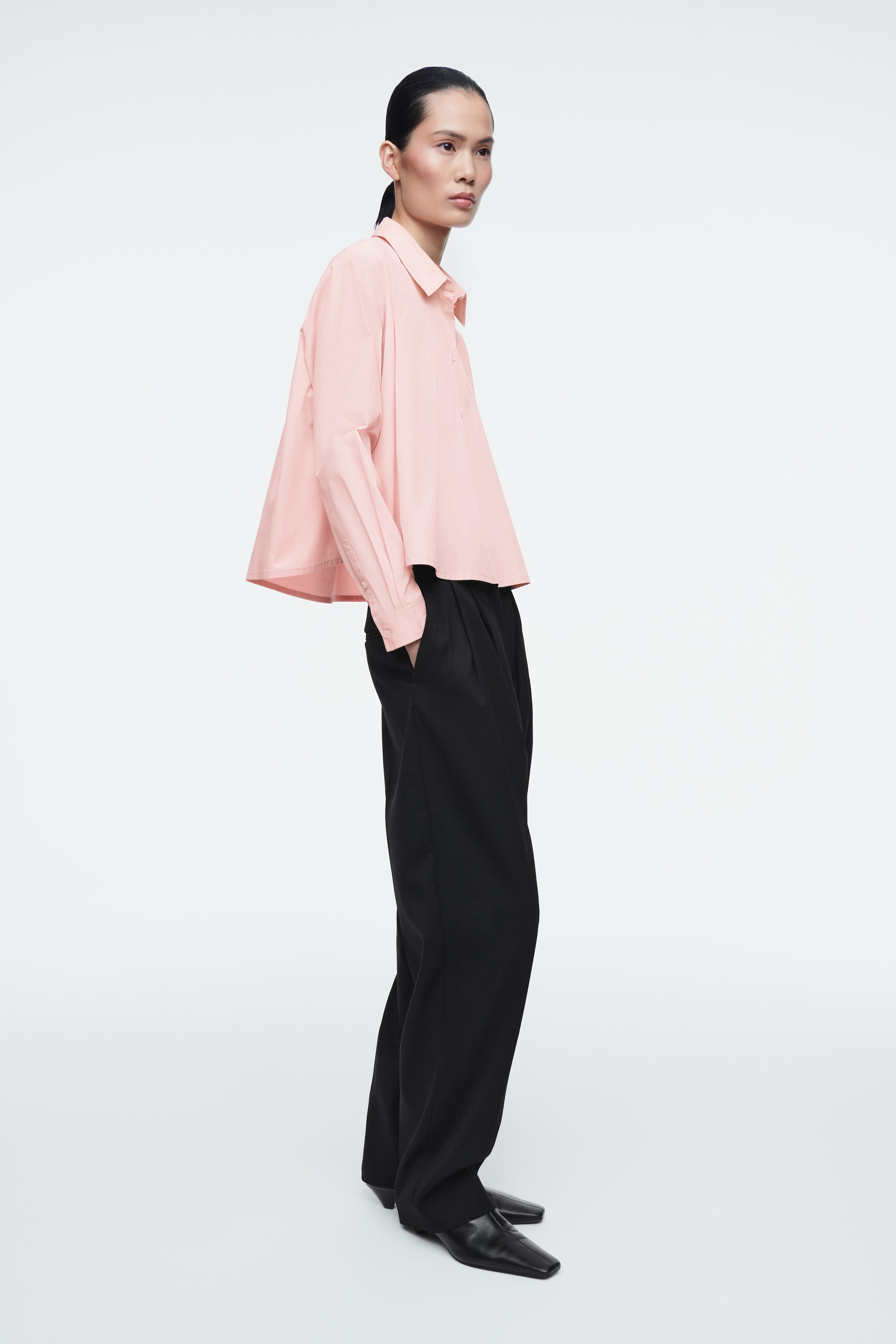 RELAXED FLARED COTTON SHIRT