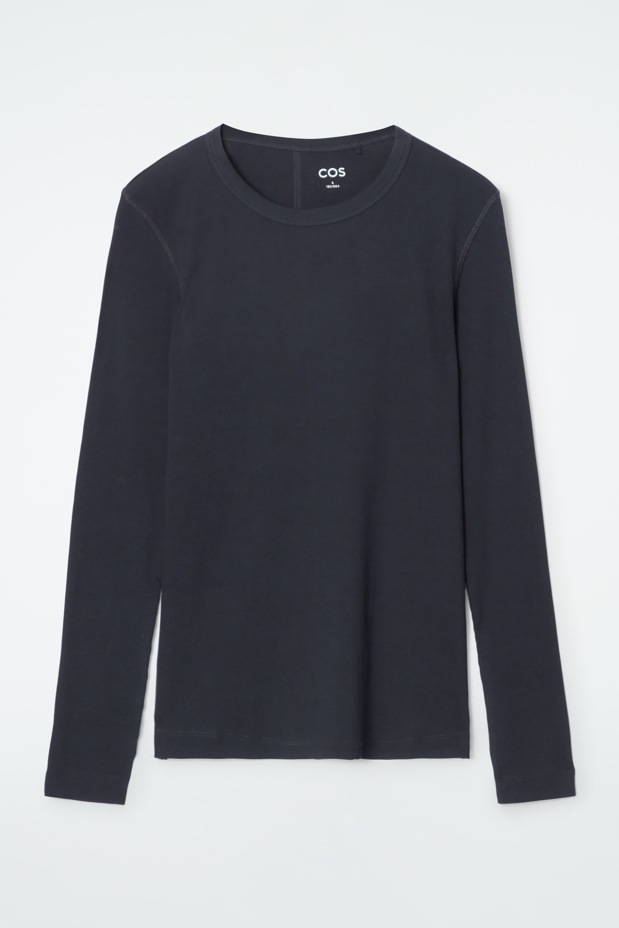 Ingrandisci l'immagine: RIBBED JERSEY LONG-SLEEVED TOP - NAVY - DONNA | H&M CH 1