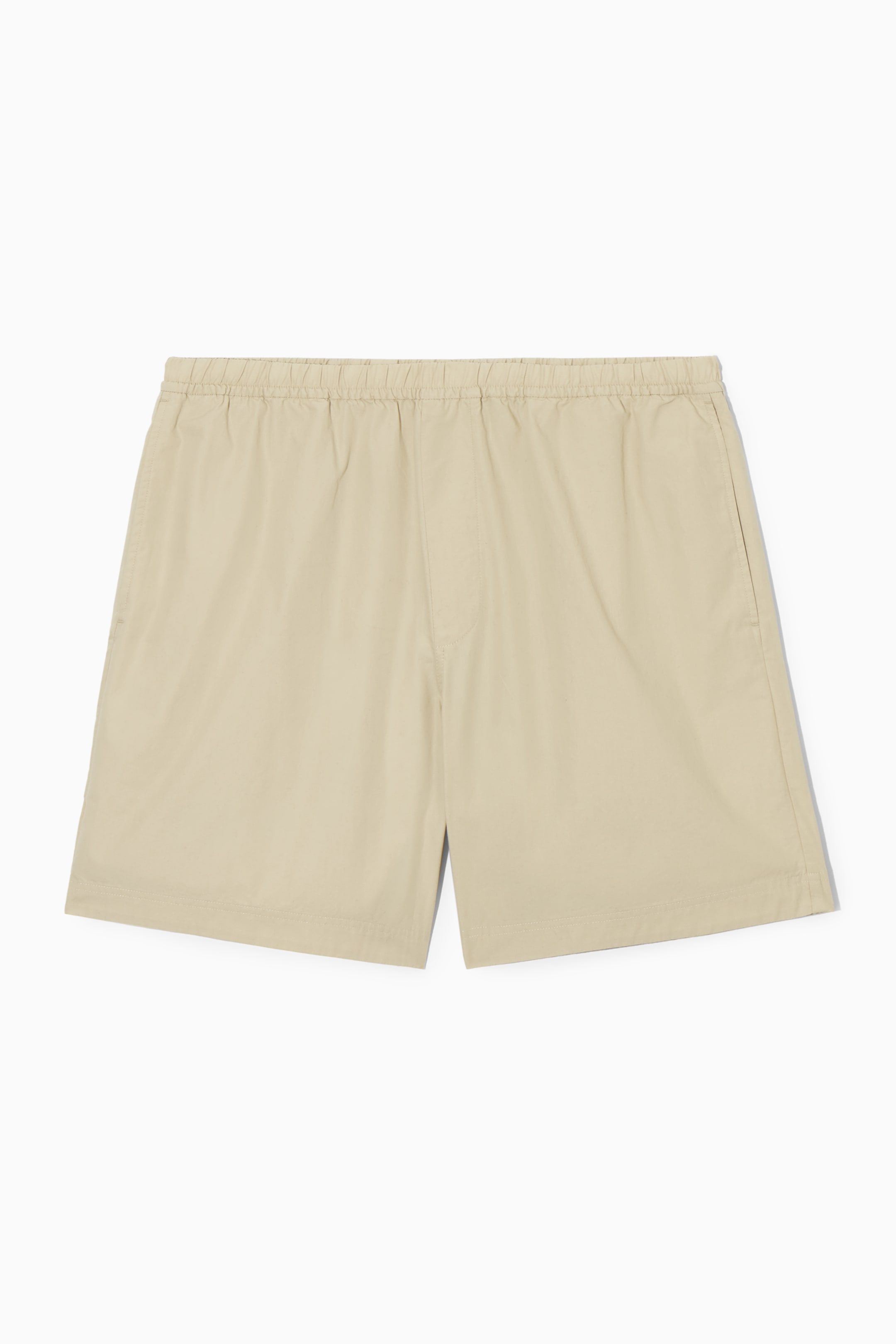 Grösseres Bild ansehen: SHORTS AUS POPELINE MIT ELASTISCHEM BUND - BEIGE - HERREN | H&M CH 1