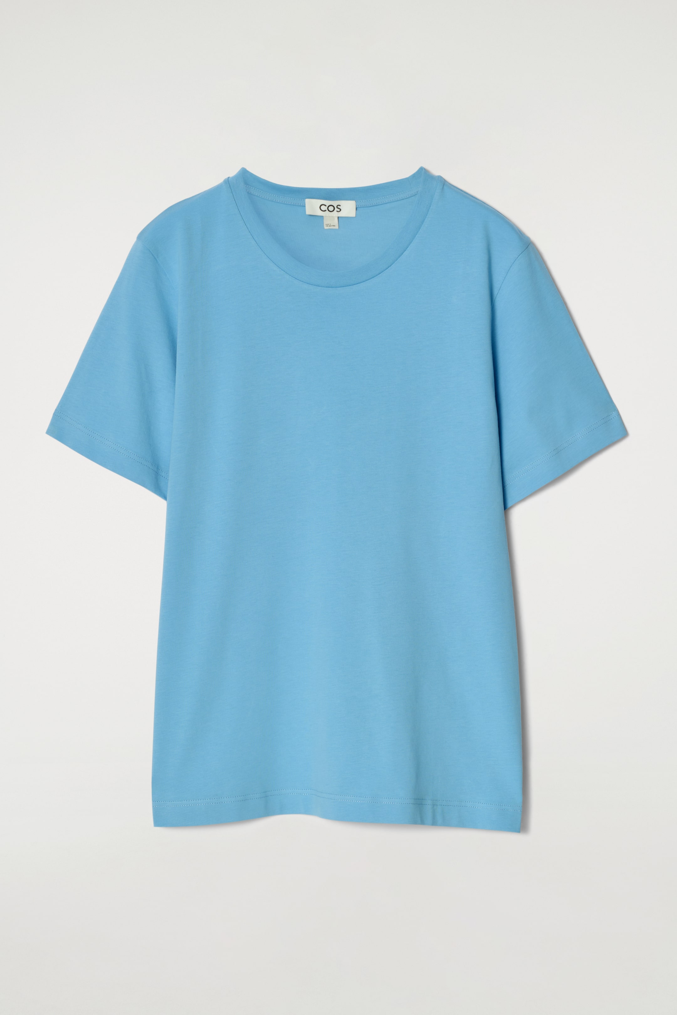 Zobacz większy obraz: BAWEŁNIANY T-SHIRT Z OKRĄGŁYM DEKOLTEM - JASNONIEBIESKI - ONA | H&M PL 4