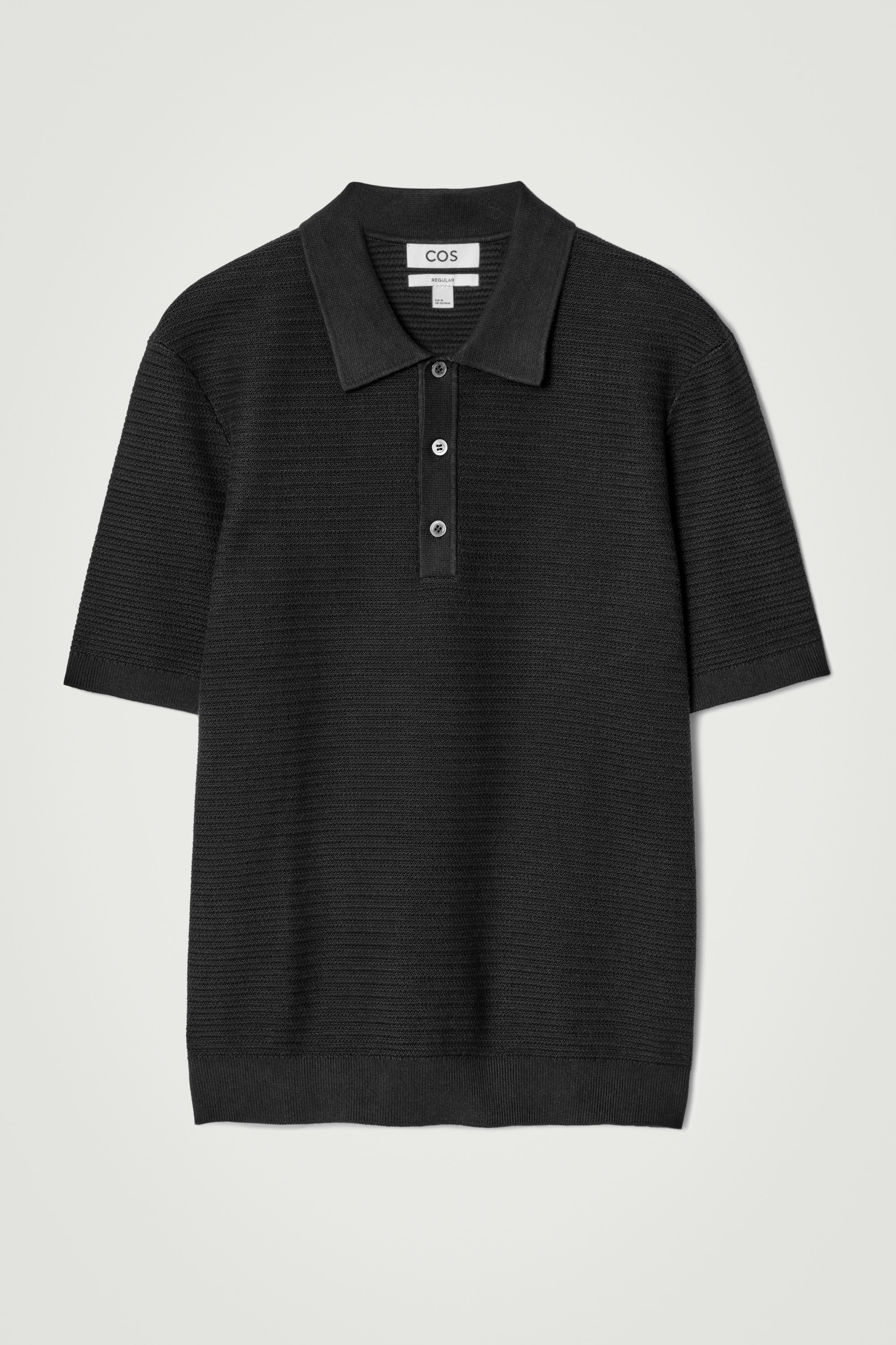 Texturované pletené bavlněné polotriko - ČERNÁ/KRTEK/BÍLÝ/ZELENÁ/NÁMOŘNICKÁ