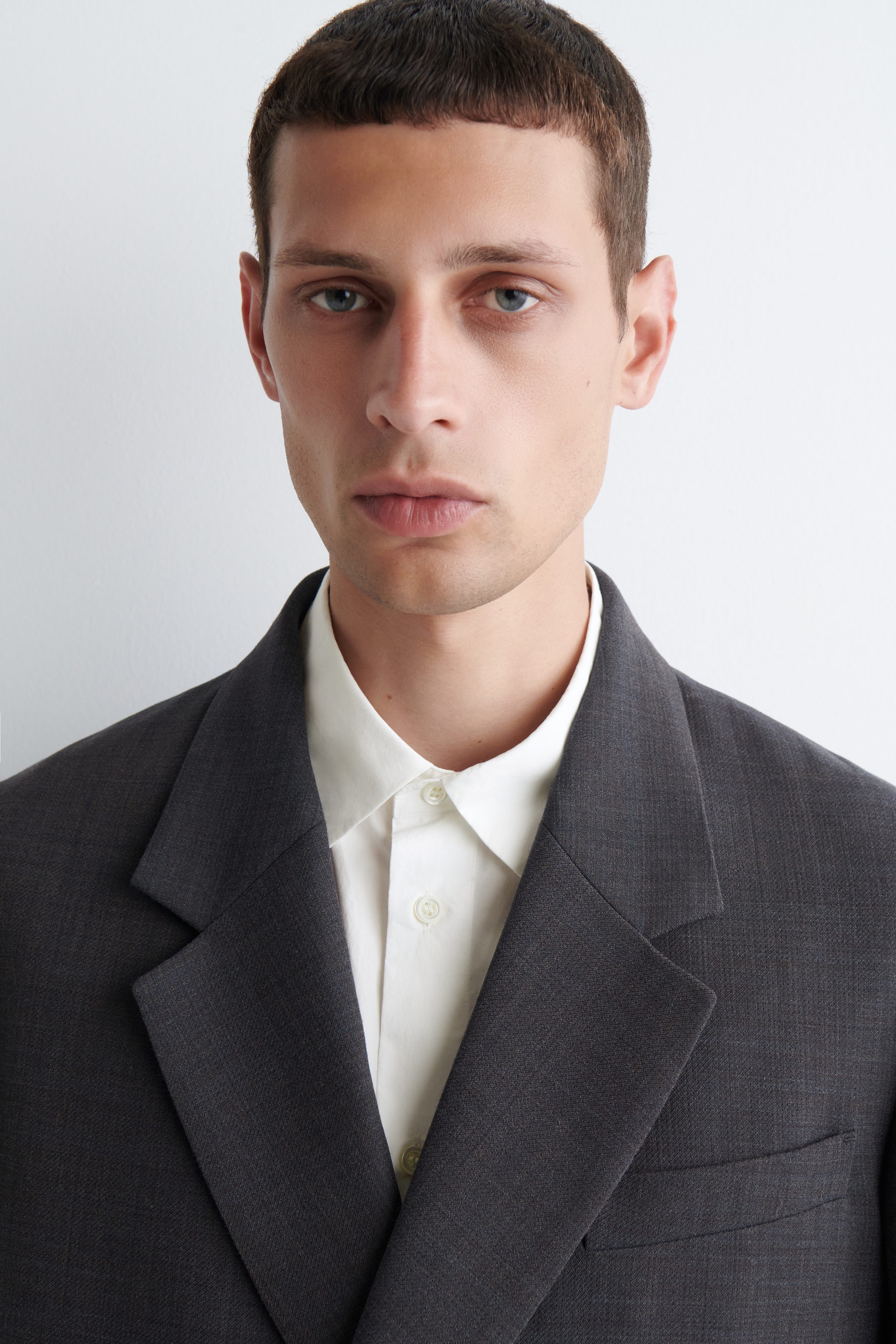 UNSTRUCTURED WOOL-BLEND BLAZER