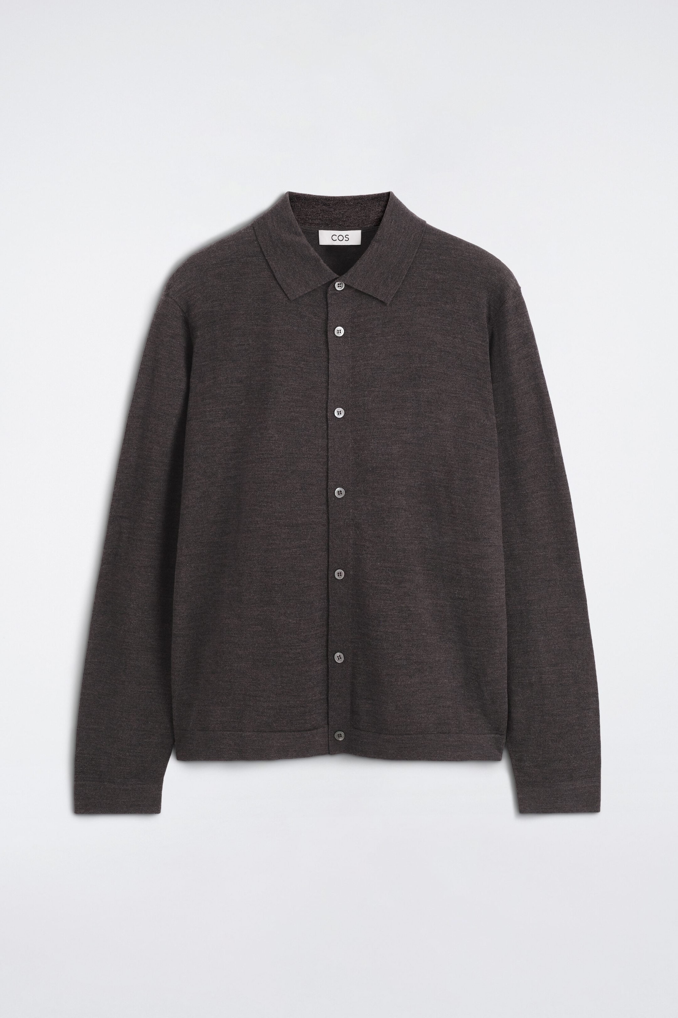 KNITTED MERINO WOOL SHIRT