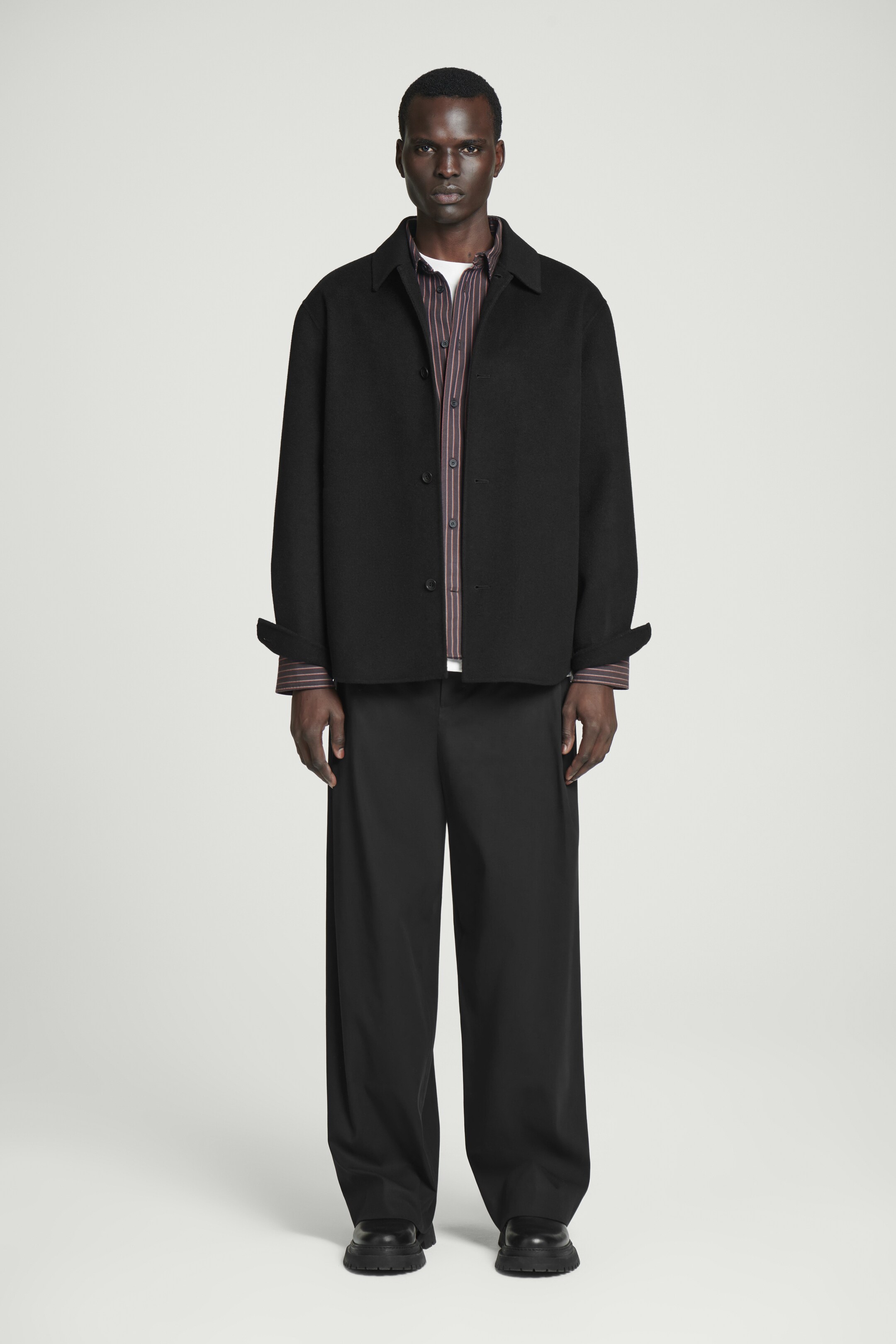 Agrandir l'image: SURCHEMISE LAINE DOUBLE FACE - NOIR - HOMME | H&M CH 3