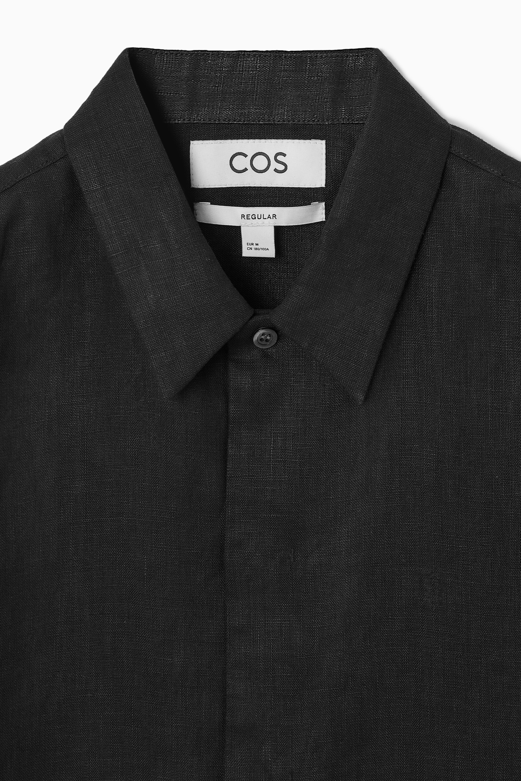 Grösseres Bild ansehen: LINEN SHORT-SLEEVED SHIRT - SCHWARZ - HERREN | H&M CH 3