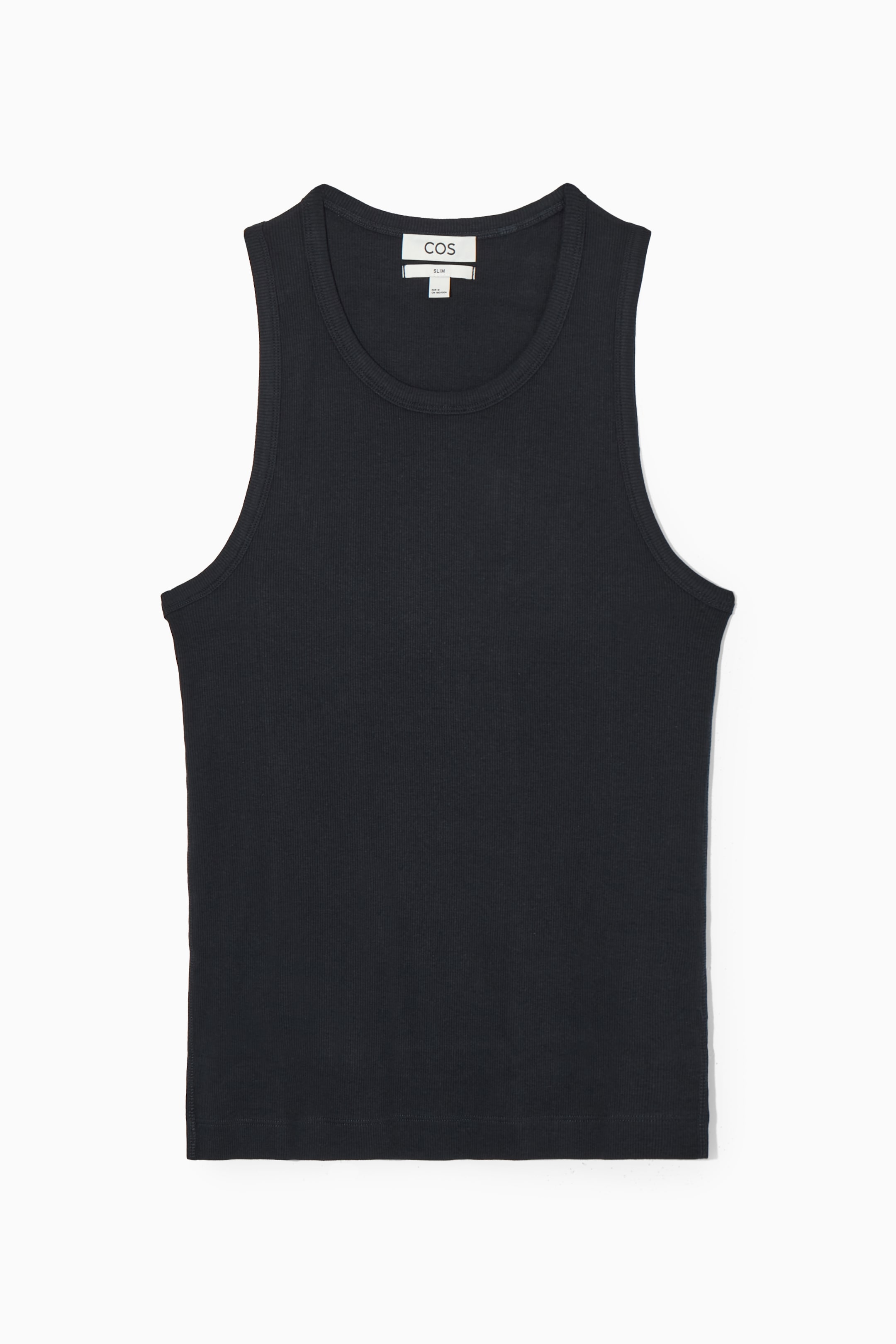 Grösseres Bild ansehen: SCHMALES GERIPPTES TANKTOP AUS BAUMWOLLE - NAVYBLAU - HERREN | H&M CH 1