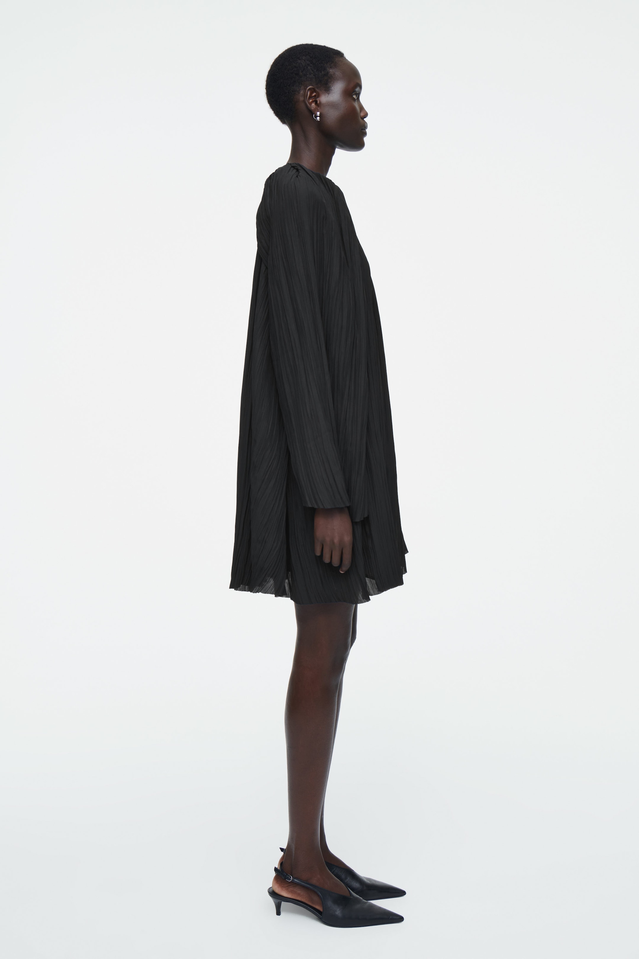 PLISSÉ MINI DRESS