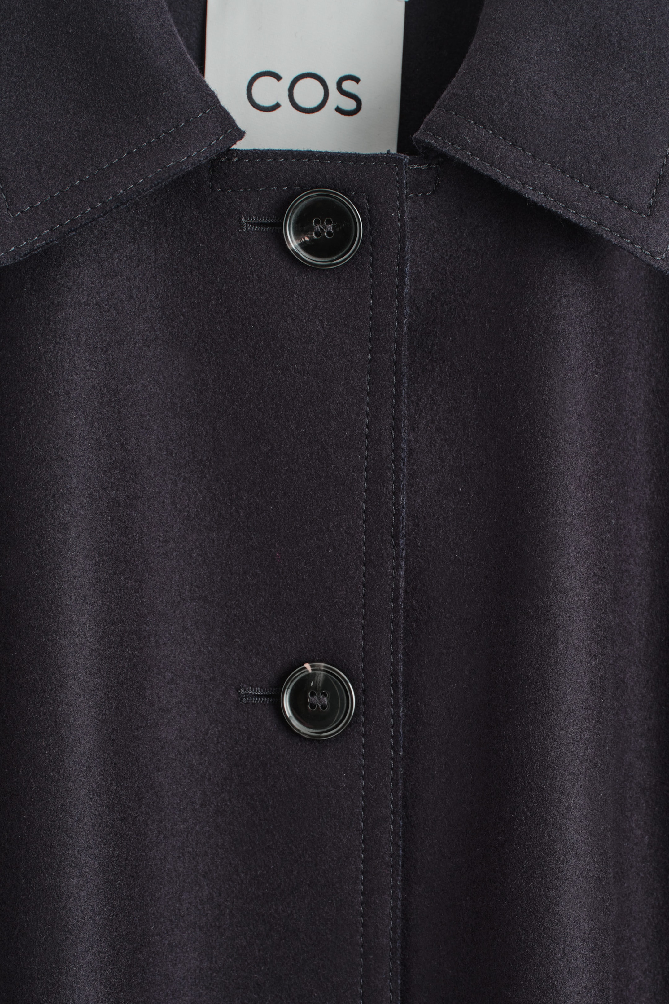 VOLUMINOUS WOOL LONG CAR COAT