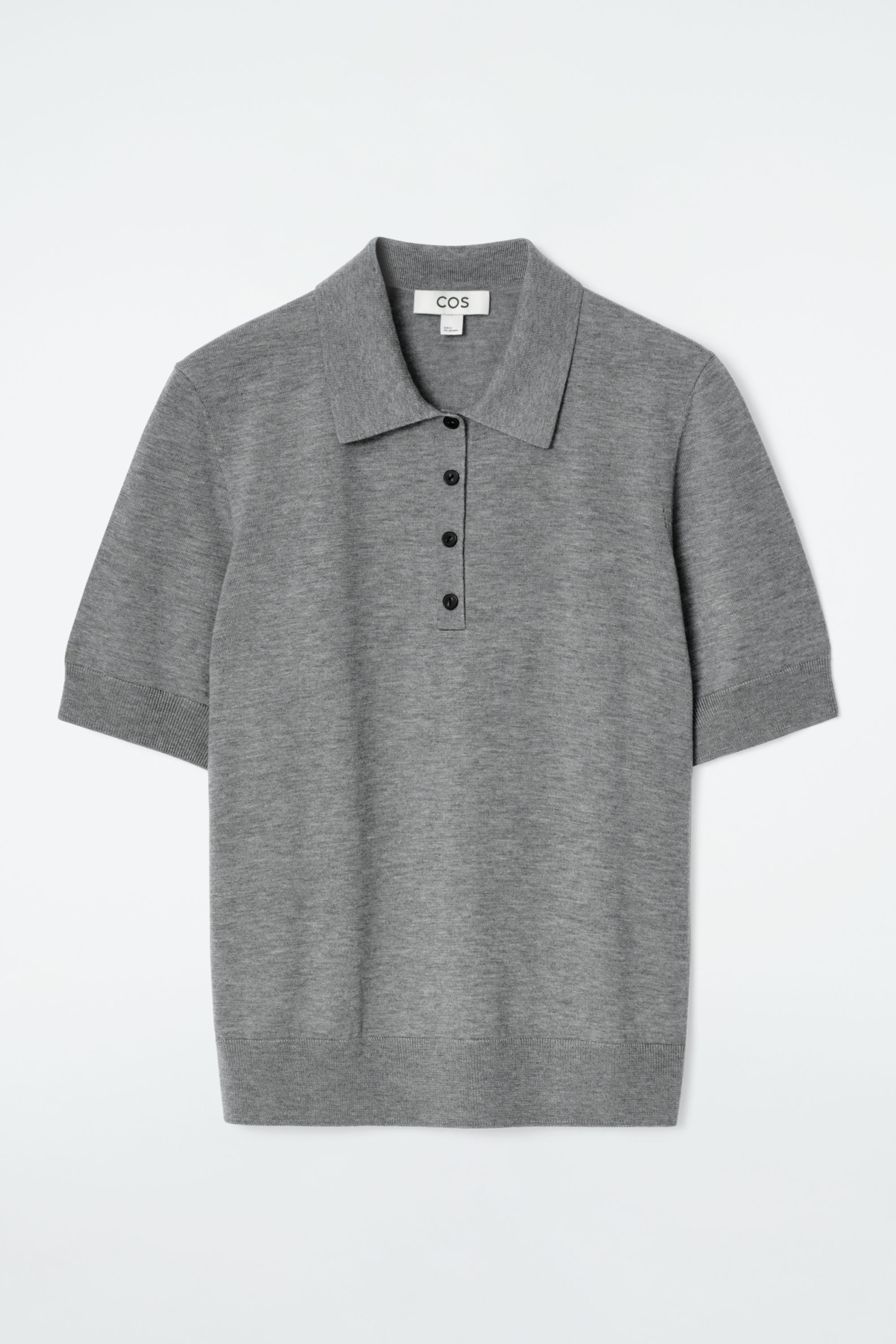 MERINO WOOL-BLEND POLO SHIRT
