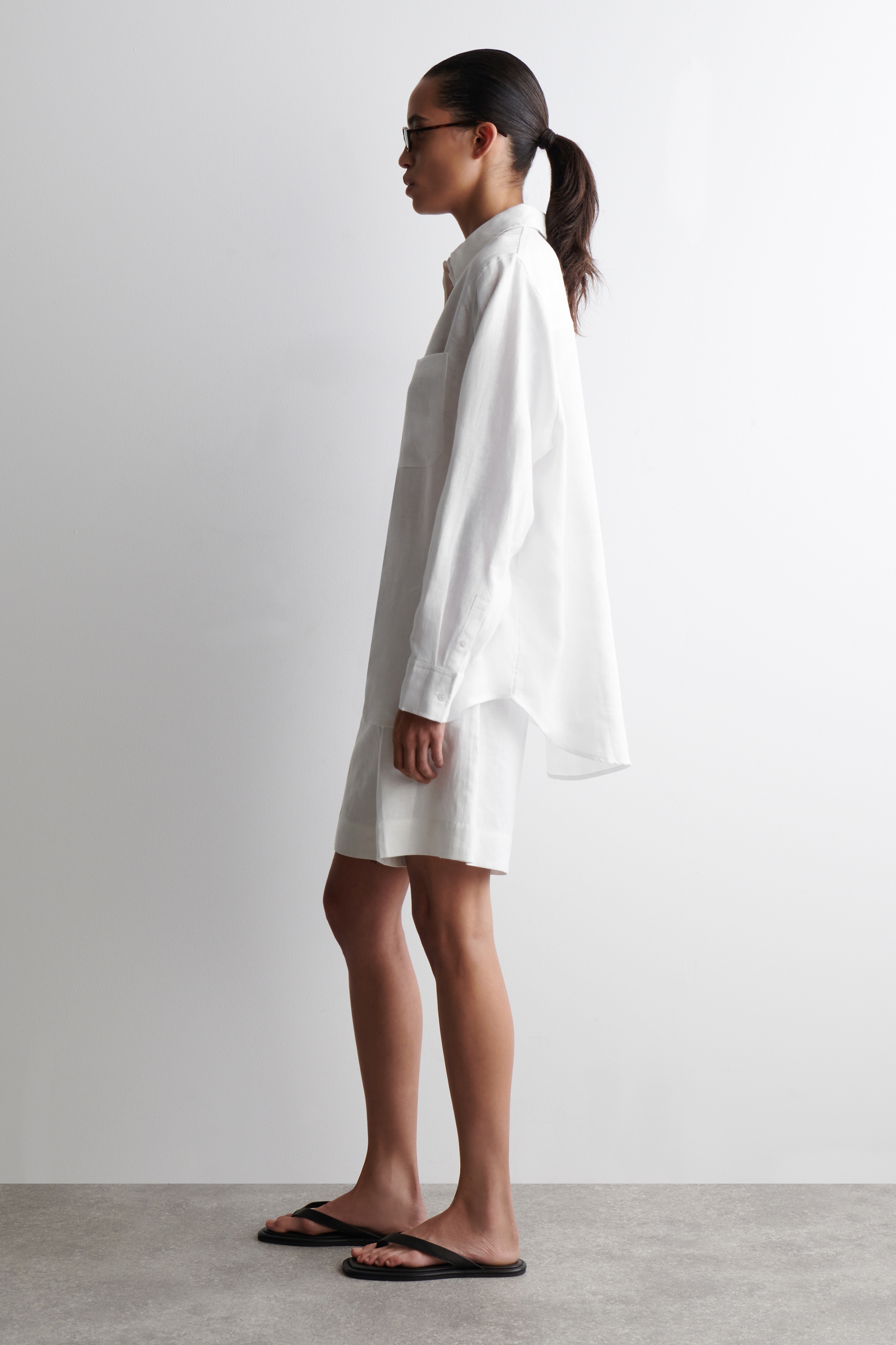 Se større billede: OVERSIZED HØRSKJORTE - HVID - DAME | H&M DK 3