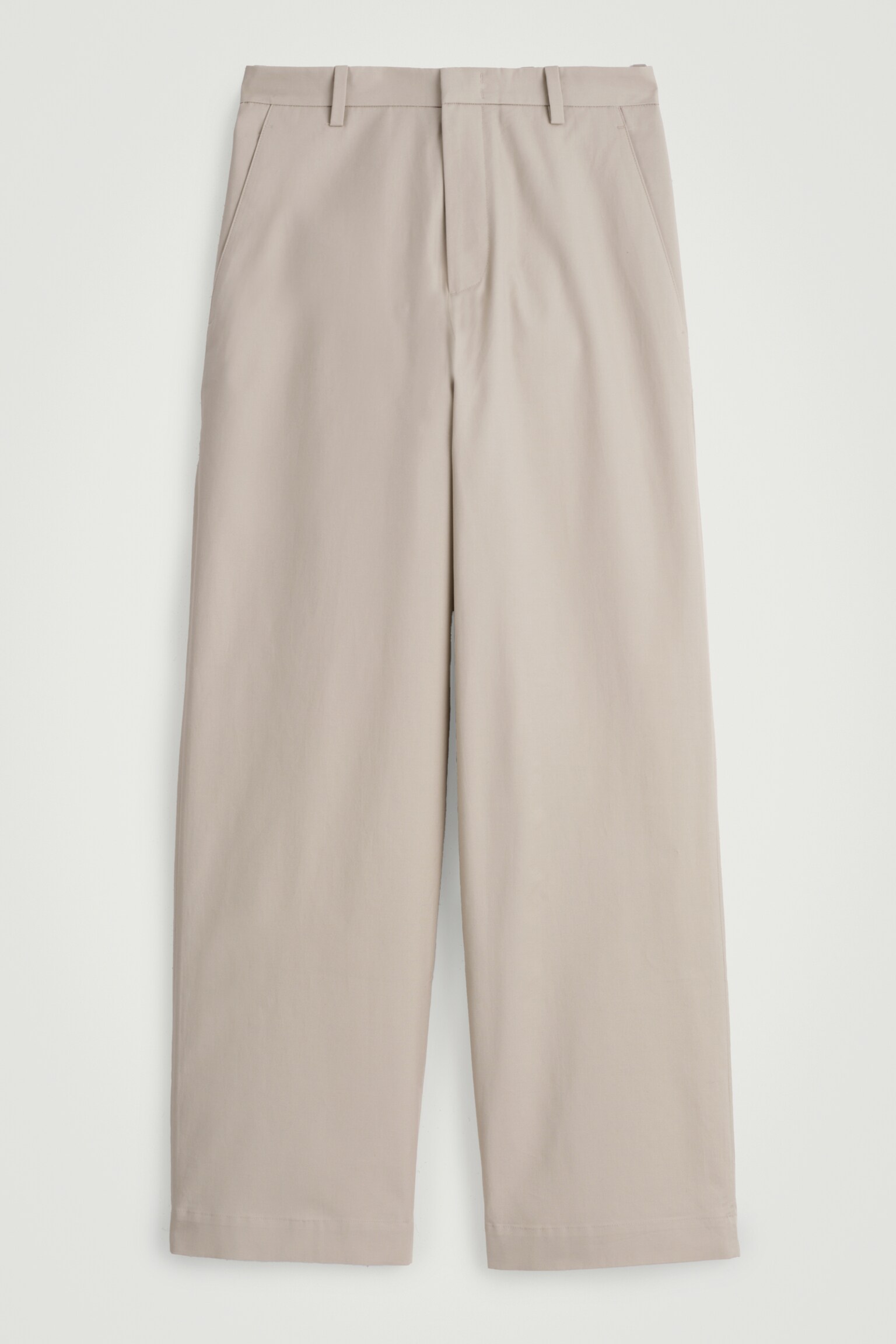 CHINOHOSE AUS BAUMWOLLE MIT WEITEM BEIN - BRAUN - 2