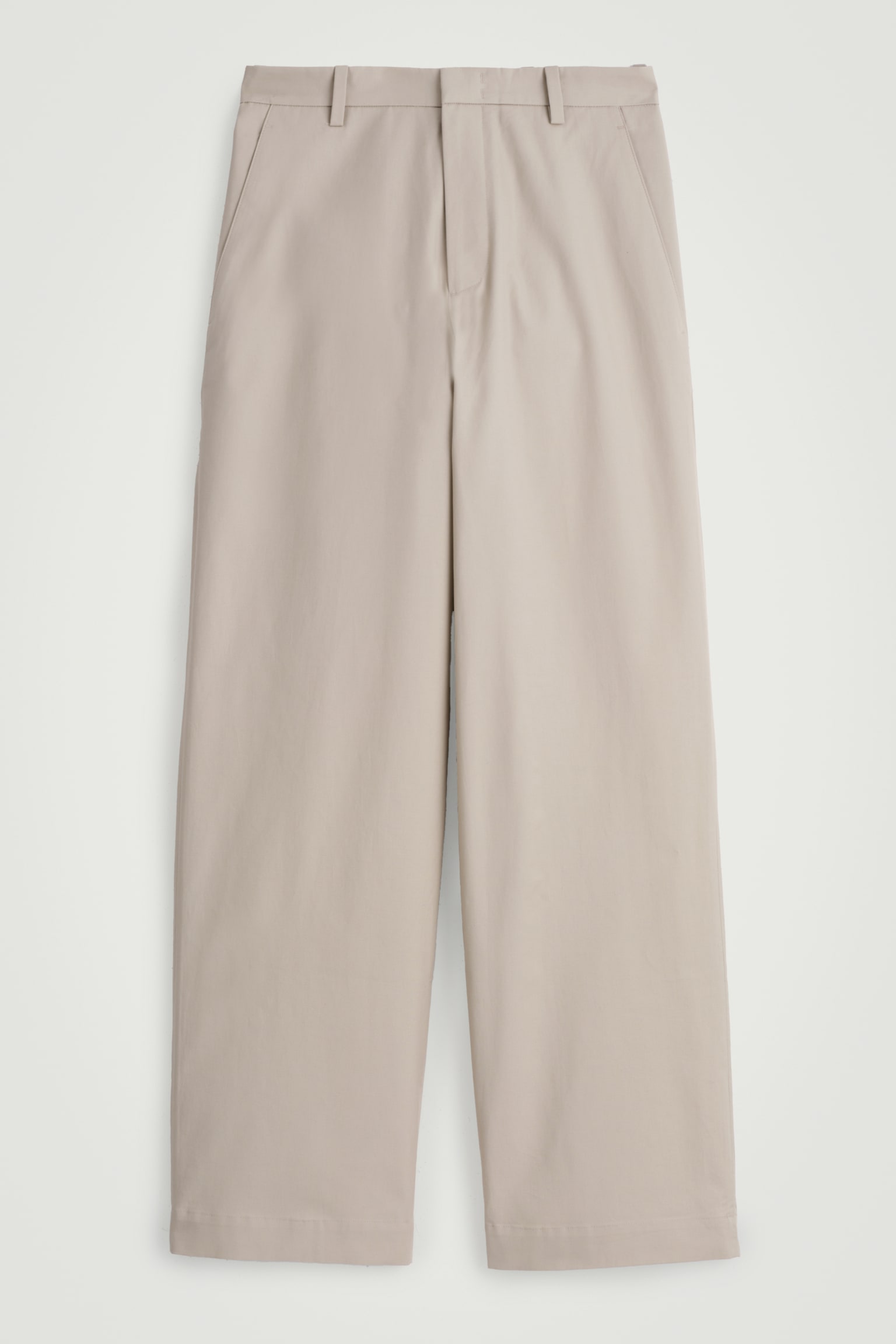 CHINOHOSE AUS BAUMWOLLE MIT WEITEM BEIN - BRAUN - 2